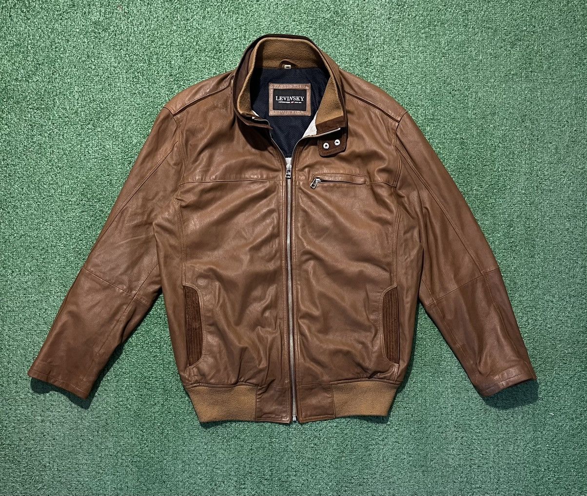 Leather × Vintage Levinsky Real Leather Jacket Vintage Size US M / EU 48-50 / 2 - 1 Thumbnail