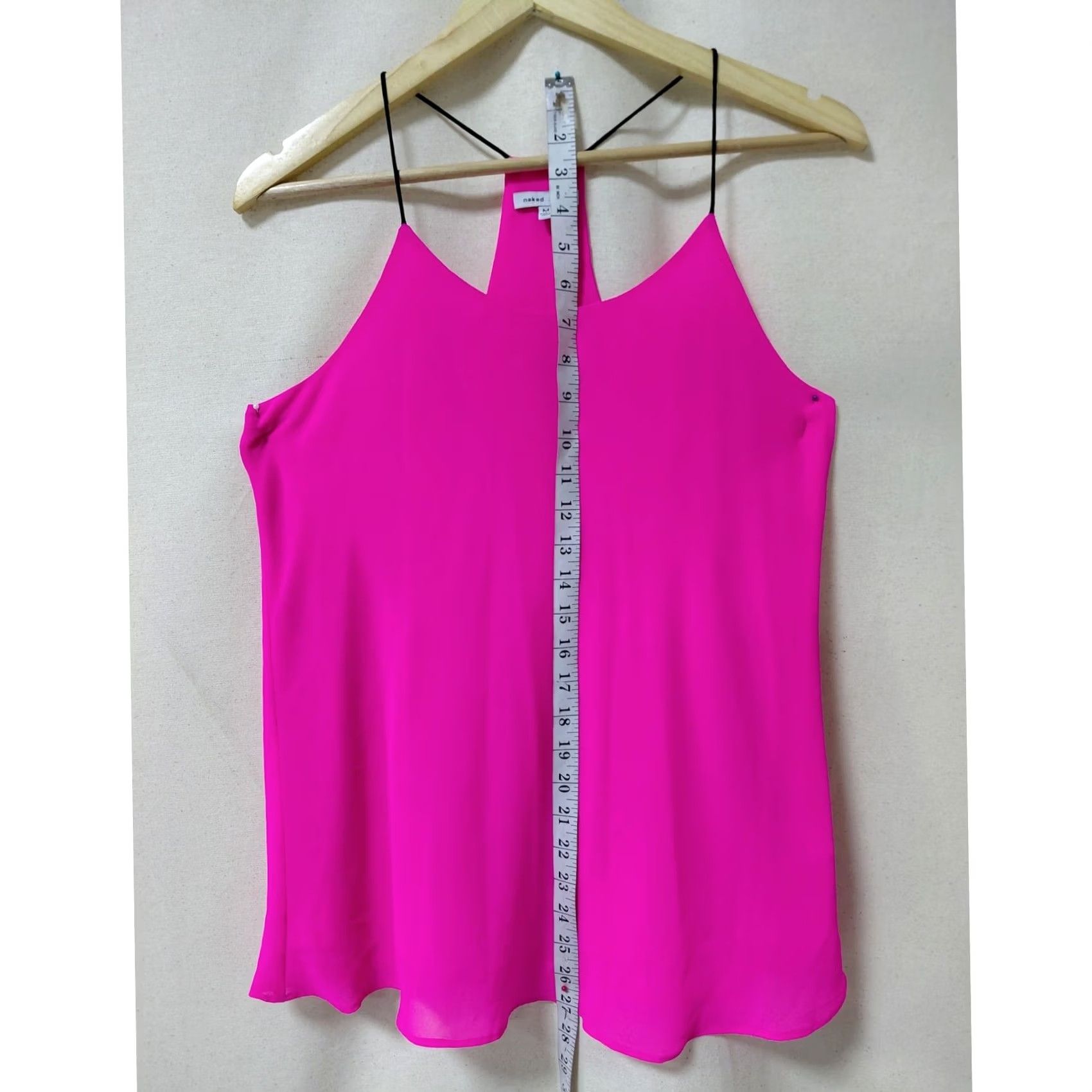 Vintage Naked Zebra Pink Solid Lightweight Women M Tank Top Size M / US 6-8 / IT 42-44 - 7 Thumbnail