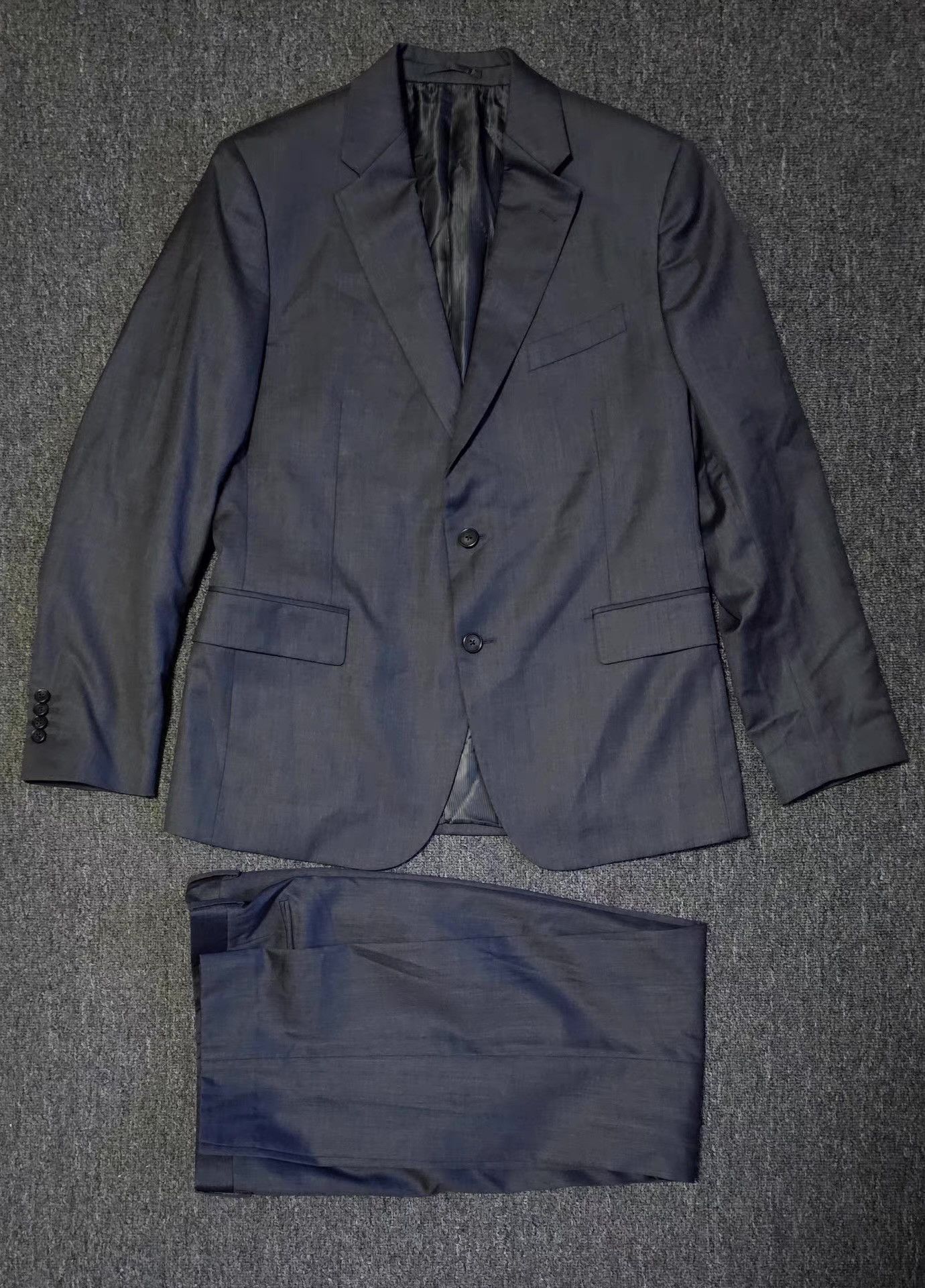Versace Versace Men's Grey Wool Suit Q4 Size 52R - 1 Thumbnail