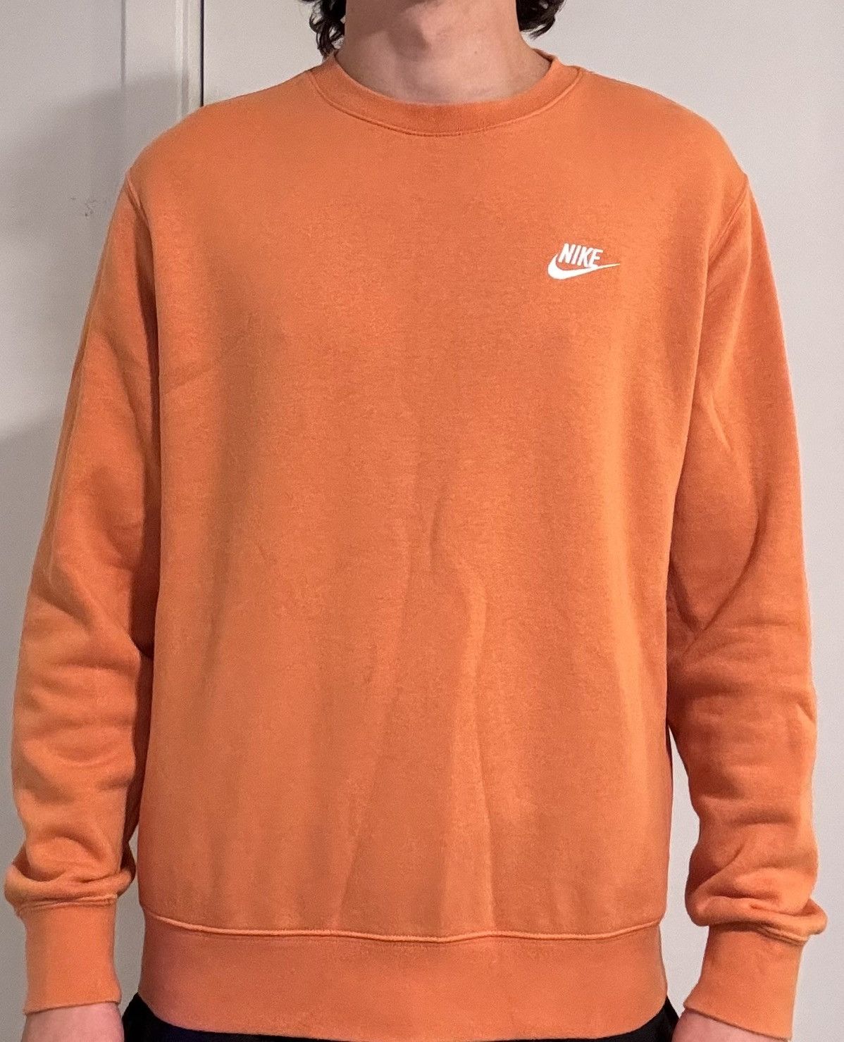 Nike Orange Nike Crewneck Size M Size US M / EU 48-50 / 2 - 1 Thumbnail
