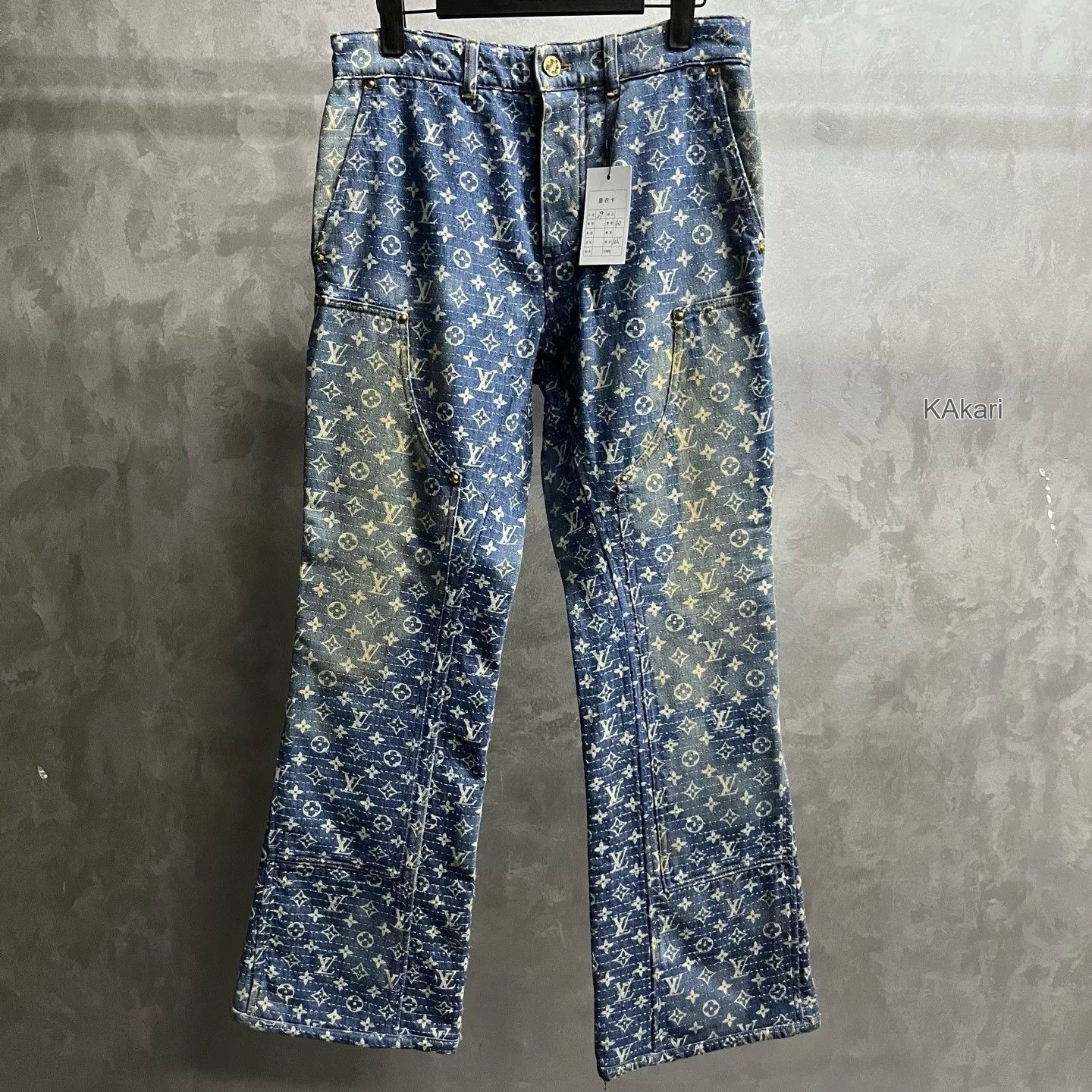 Louis Vuitton Louis Vuitton Blue Monogram Mid-Rise Jeans Size US 26 / EU 42 - 1 Thumbnail