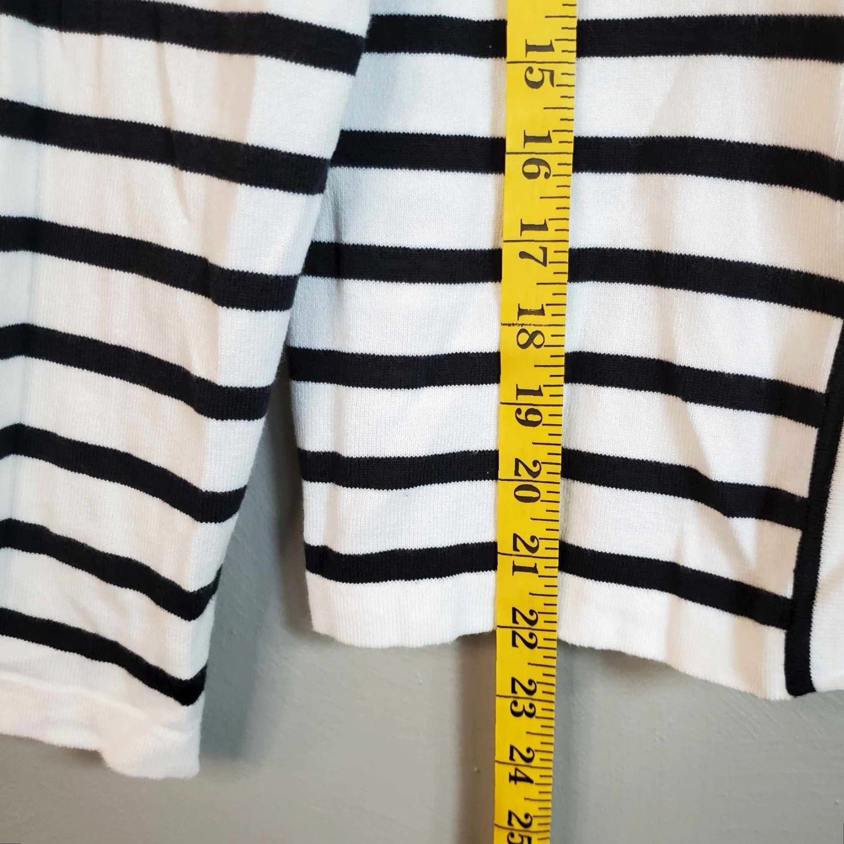 Charter Club Charter Club Cardigan Long Sleeve Pima Cotton Striped M Multicolor Women Size M / US 6-8 / IT 42-44 - 5 Thumbnail