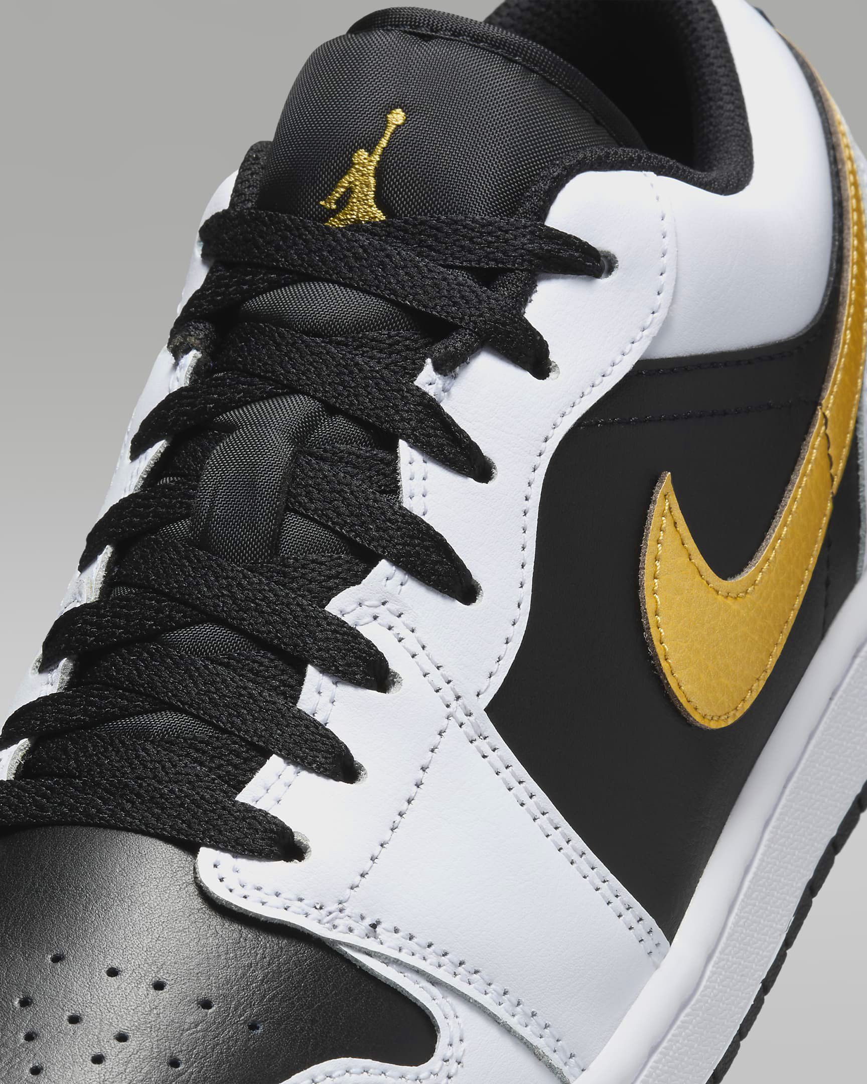 Jordan Brand × Nike Nike Air Jordan 1 Low 'Metallic Gold' 553558-172 Size US 12.5 / EU 45-46 - 7 Thumbnail