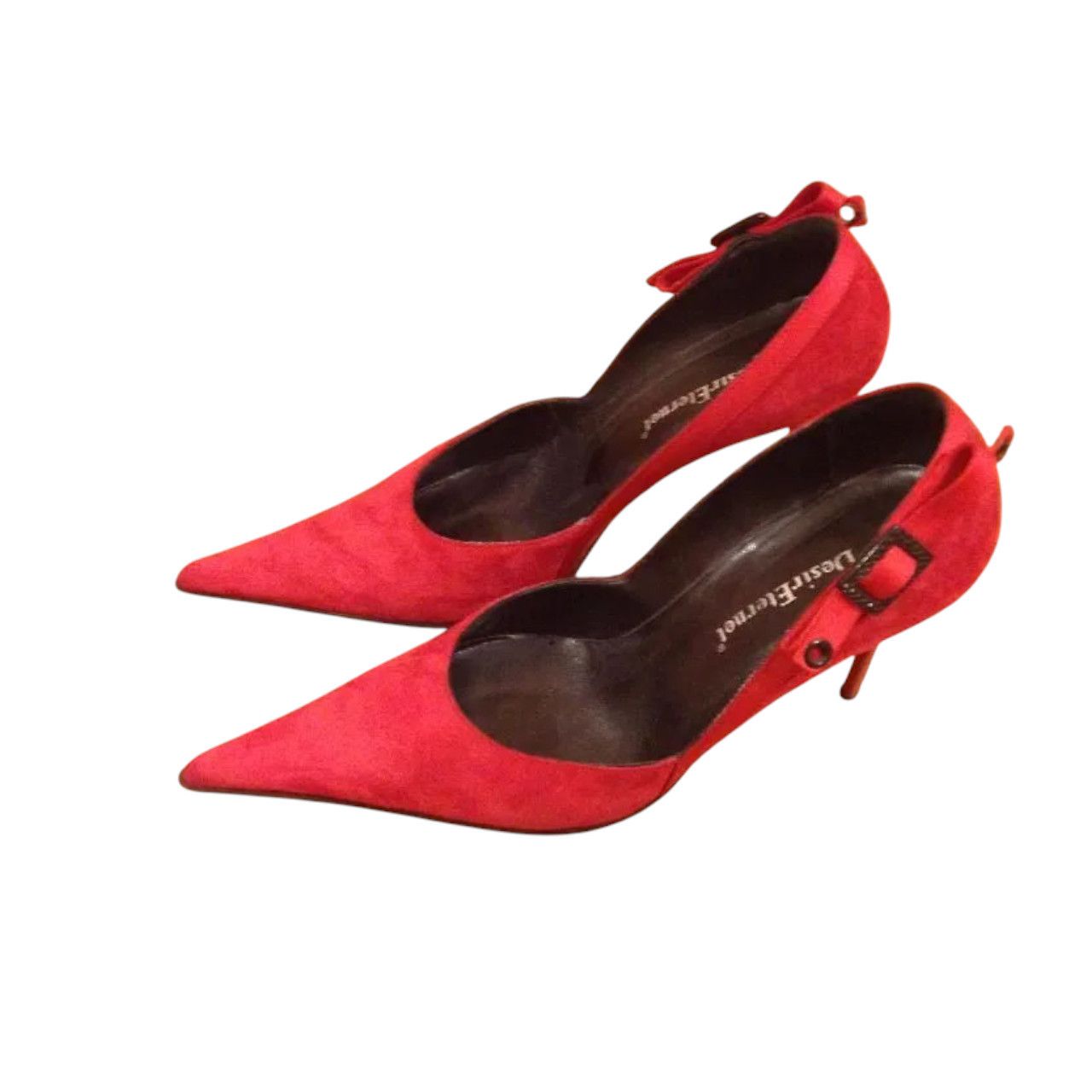 Other leather pumps red suede us sz 8.5 / eur 39 Size US 8.5 / IT 38.5 - 4 Thumbnail