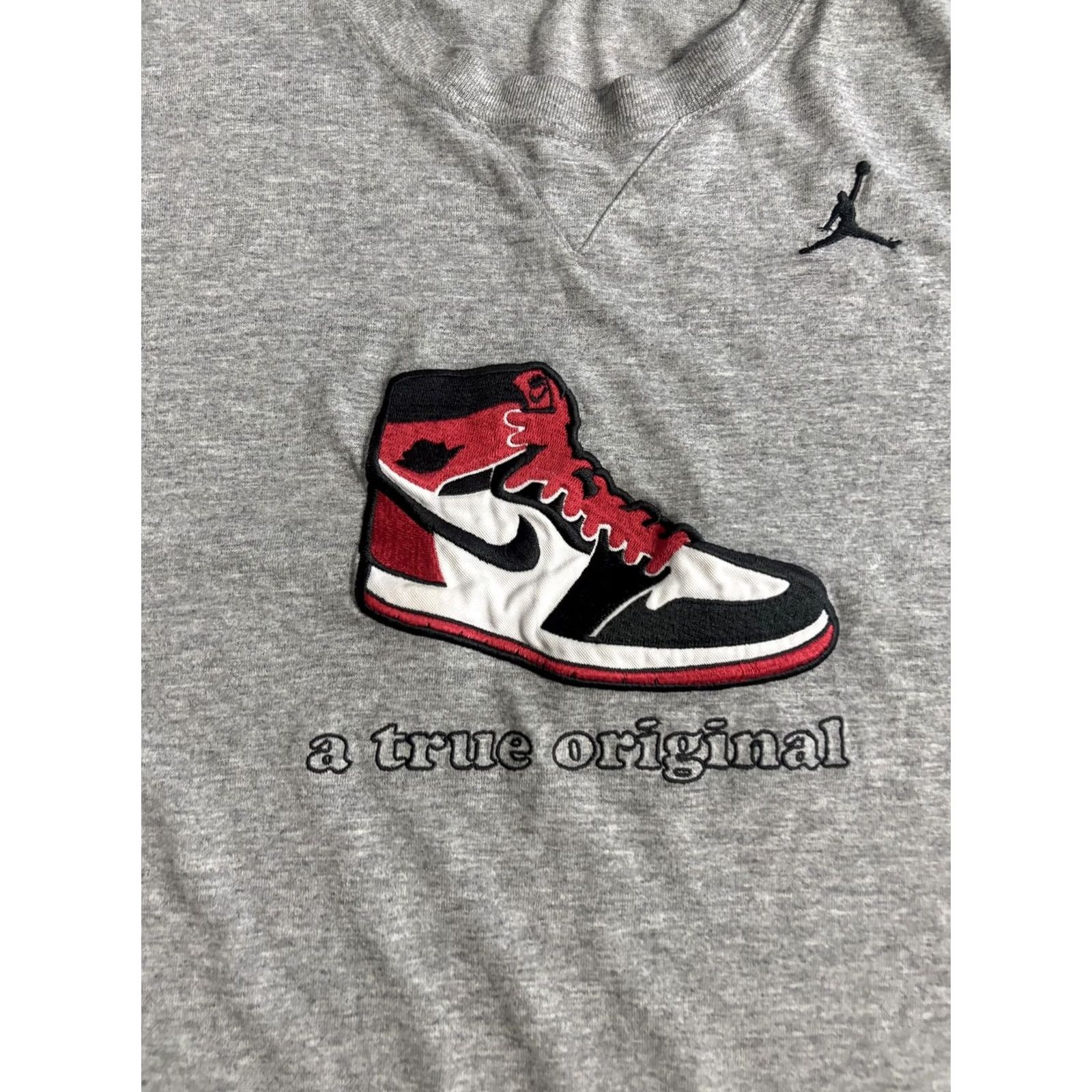 Jordan Brand Jordan Shirt Mens Small Gray A True Original Jumpman Graphic Tee T-Shirt Size US S / EU 44-46 / 1 - 2 Thumbnail