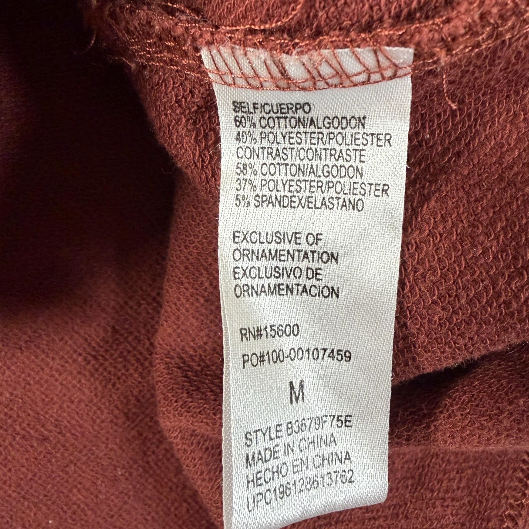 Vintage Democracy Sweatshirt Womens M Rust Boho Celestial Star Moon V Neck Top Mystic Earthy Size M / US 6-8 / IT 42-44 - 7 Thumbnail