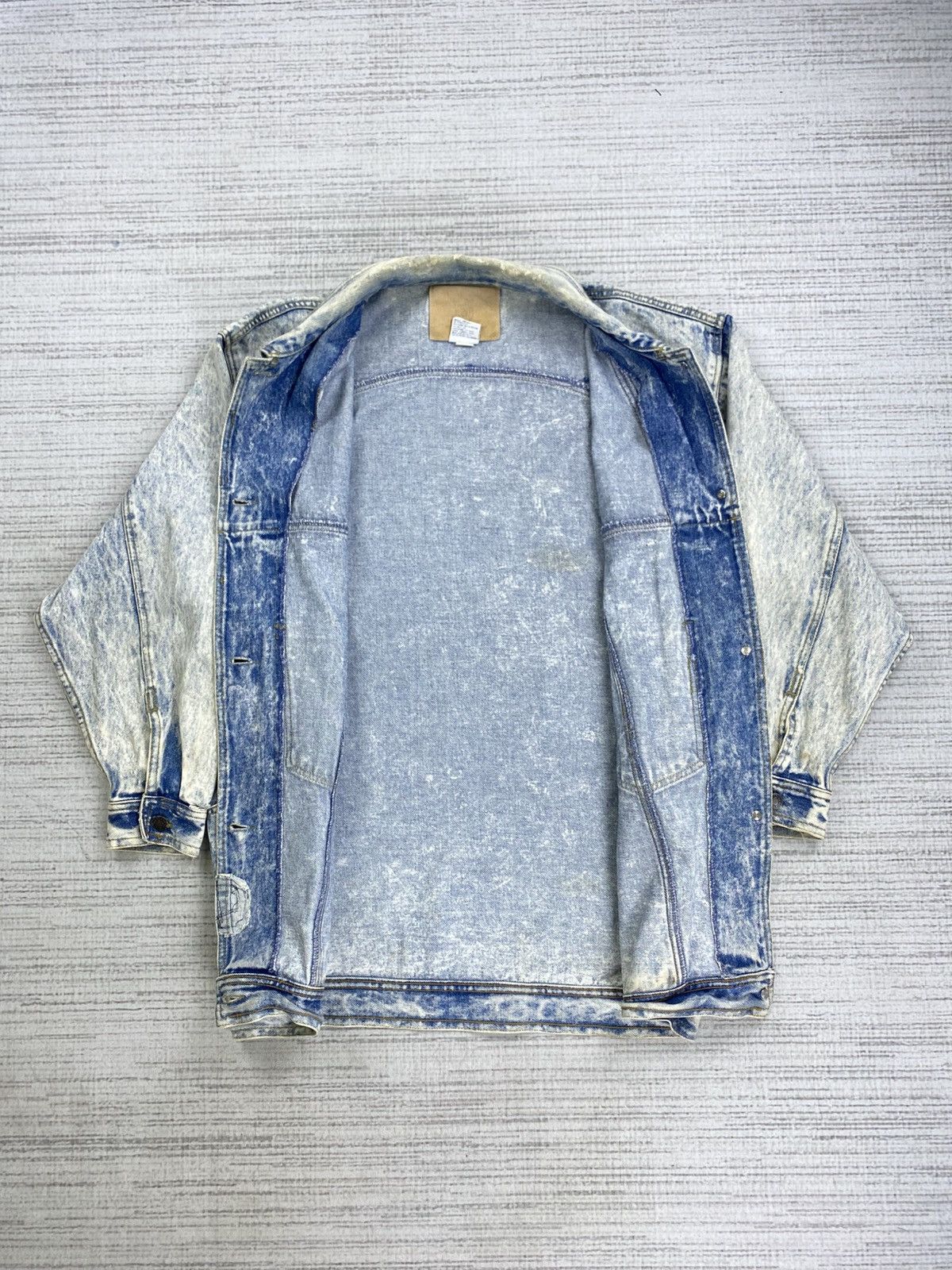 Japanese Brand × Jordache × Vintage Vintage 90s Jordache Asid Wash Trucker Denim Jacket Size US L / EU 52-54 / 3 - 6 Thumbnail
