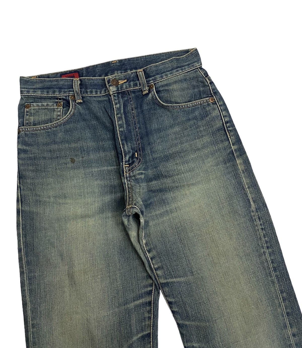 If Six Was Nine RUSTY EDWIN BAGGY DISTRESSED DENIM JEANS Size US 30 / EU 46 - 5 Thumbnail