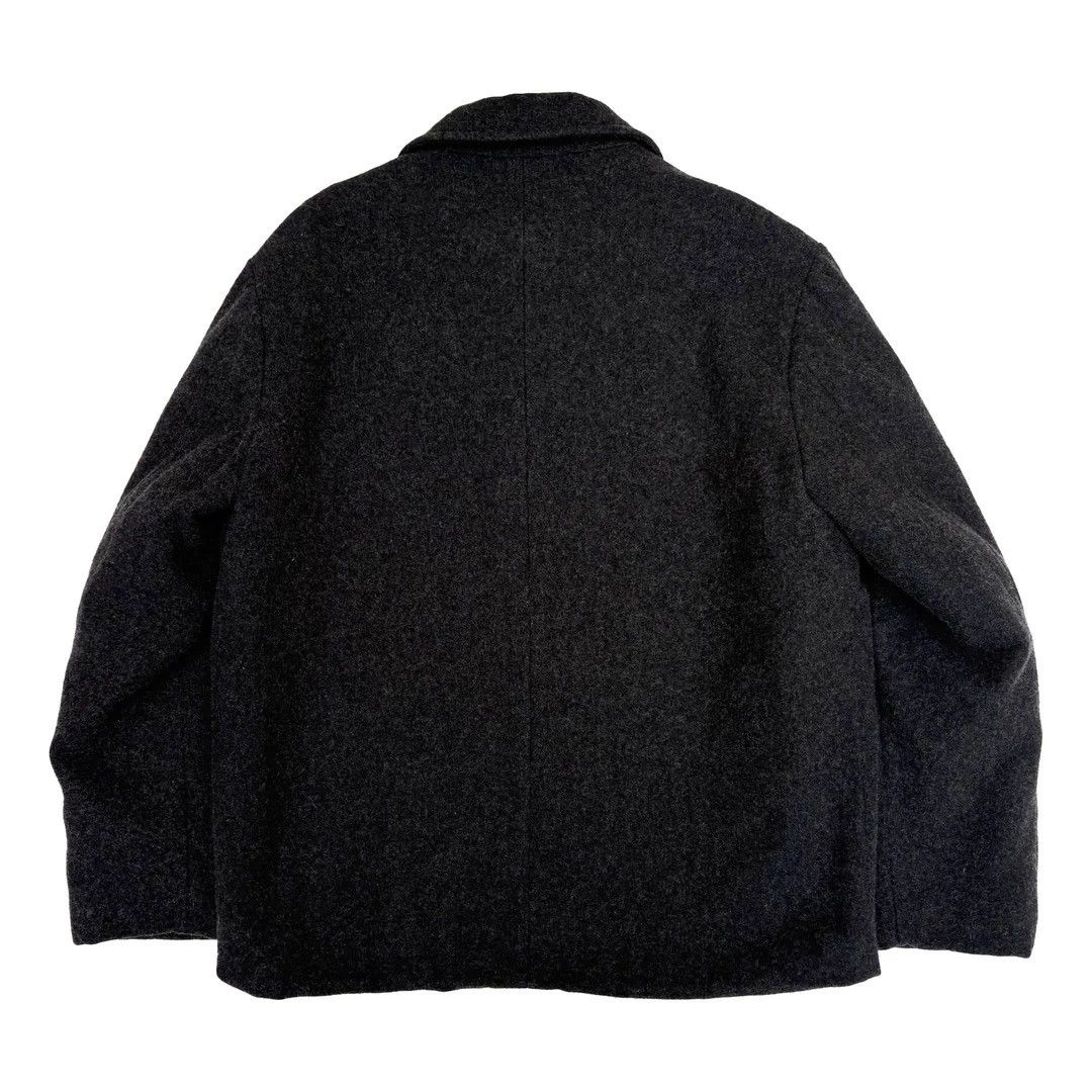 Gap Gap 1990 90s Vintage Grey Wool Zipped Jacket Coat Size US L / EU 52-54 / 3 - 6 Thumbnail