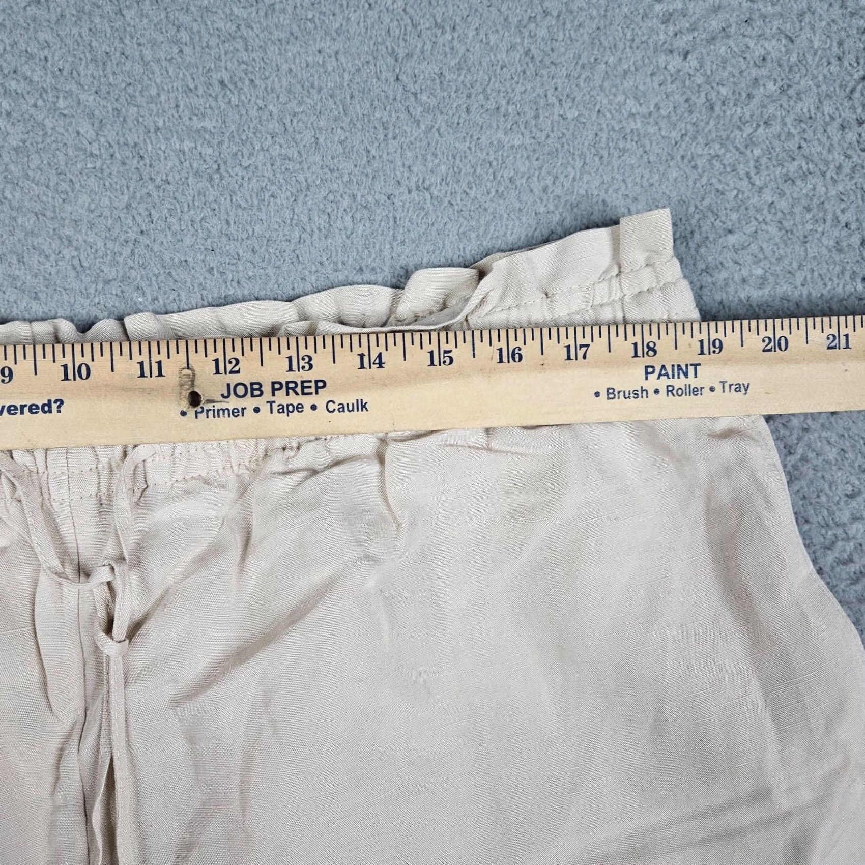 H&M H&M Women’s Linen Beige Shorts XL NEW Linen Viscose Solid Dusty Front Flat Front Casual Summer Regular Waist 38 Womens XS-XL? Size 40" / US 18 - 4 Thumbnail
