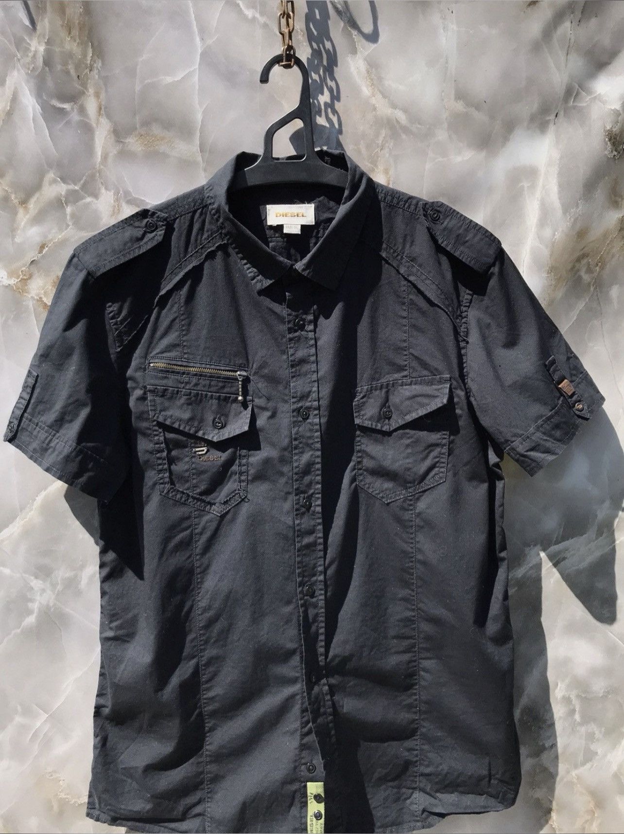 Diesel Vintage Diesel Distressed Y2k Shirt Size XL / US 12-14 / IT 48-50 - 2 Thumbnail