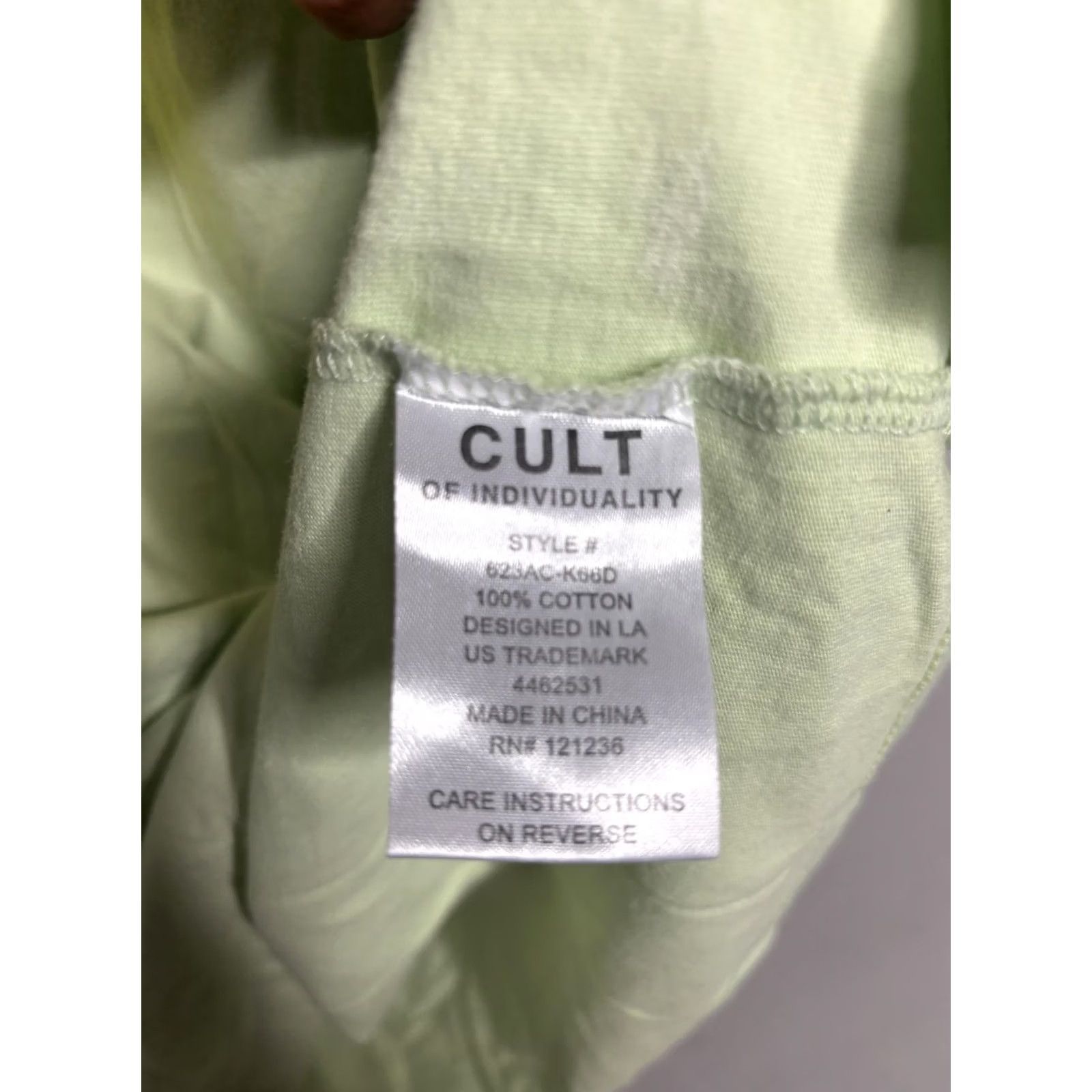 Cult Of Individuality Cult of Individuality Shirt Mens 2XL Green Crown Face Graphic Tee Size US XXL / EU 58 / 5 - 4 Thumbnail