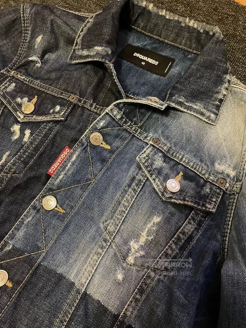 Dsquared2 DSquared2 Distressed Denim Jacket. Size US M / EU 48-50 / 2 - 2 Thumbnail