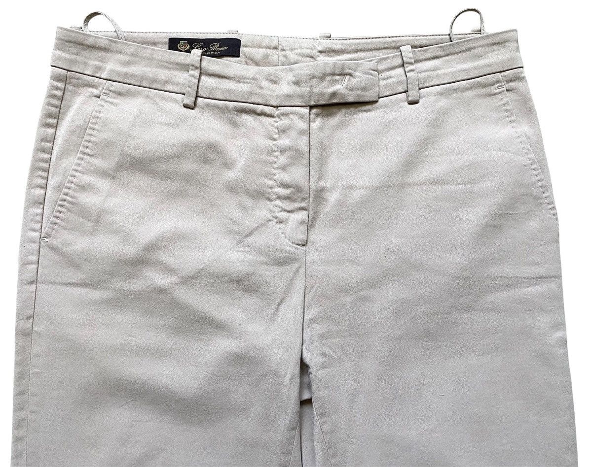 Loro Piana Women’s Loro Piana Beige Cotton Chino Pants Trousers Luxury Size 28" / US 6 / IT 42 - 9 Thumbnail