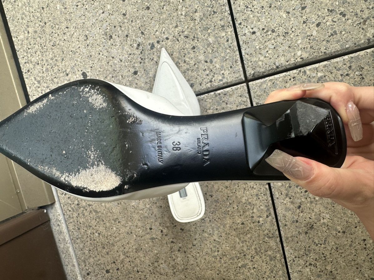 Prada White prada heels Size US 7.5 / IT 37.5 - 4 Thumbnail