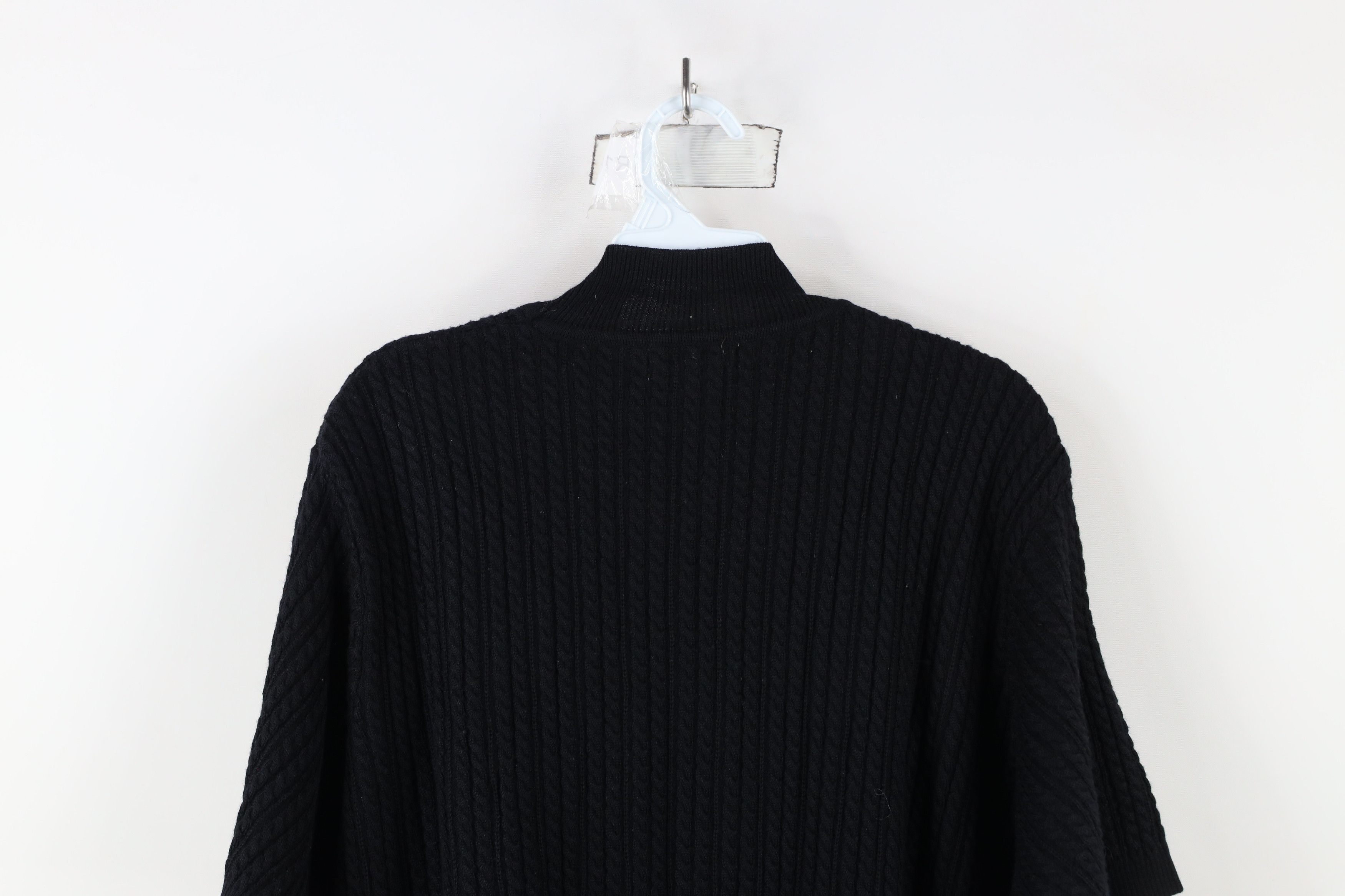 Vintage Vintage 90s Streetwear Blank Cable Knit Short Sleeve Sweater Size 3XL / US 20-22 - 10 Thumbnail