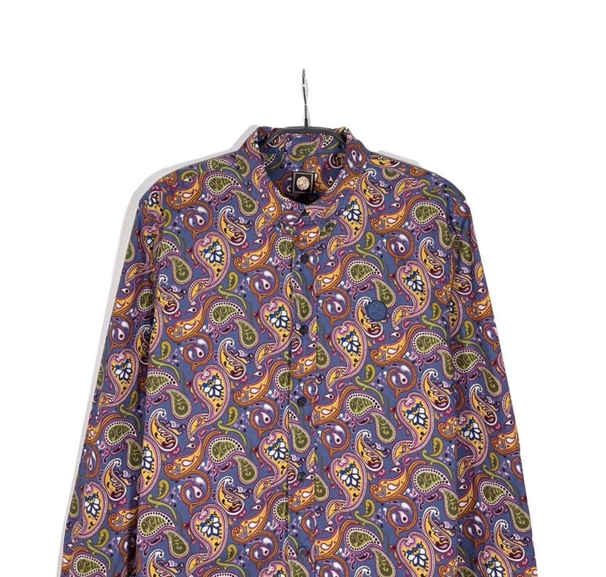 Pretty Green Pretty Green Men Paisley Button Shirt Classic Fit S Size US S / EU 44-46 / 1 - 2 Thumbnail