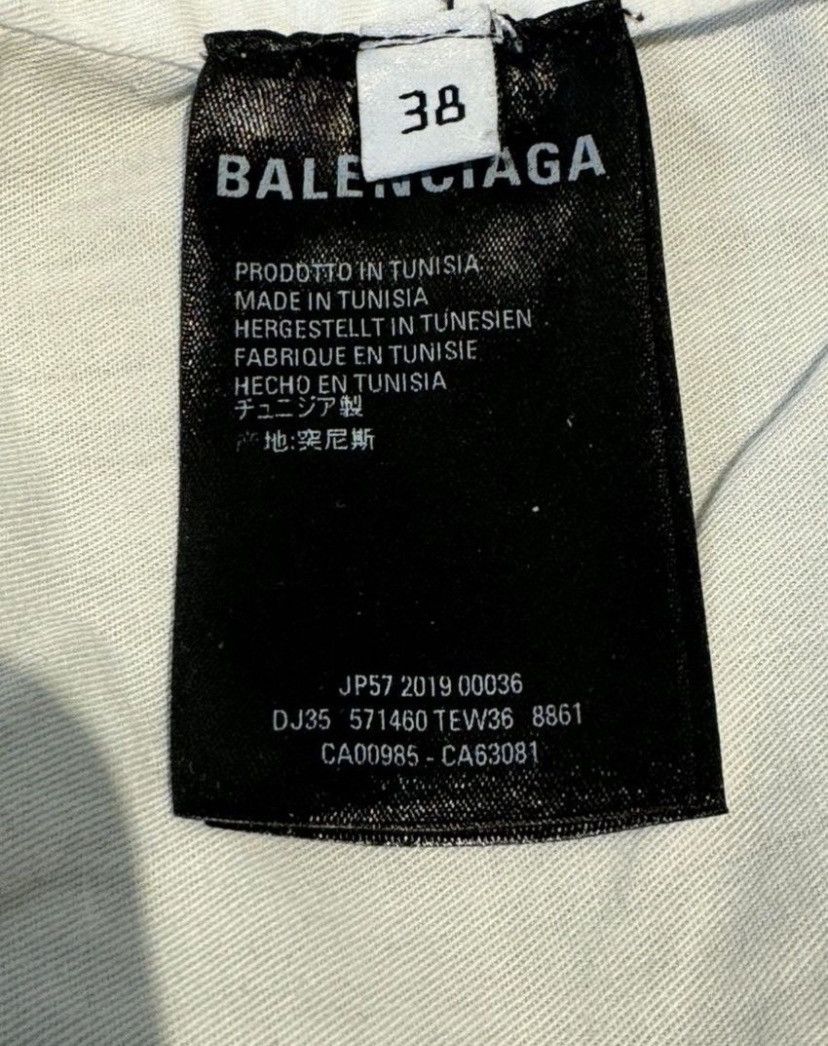 Balenciaga BALENCIAGA ASYMMETRIC FRAYED DENIM SKIRT IN Size 26" / US 2 / IT 38 - 6 Thumbnail