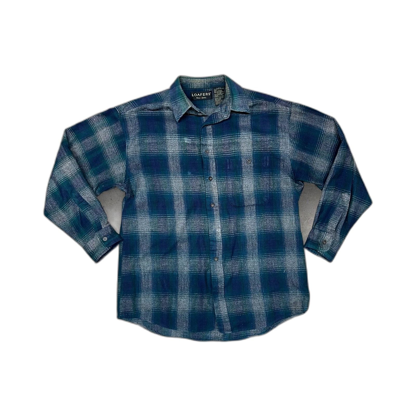 Austin Reed Loafers By Reed St James Flannel Button-Up Shirt Men's Long Size US L / EU 52-54 / 3 - 1 Thumbnail