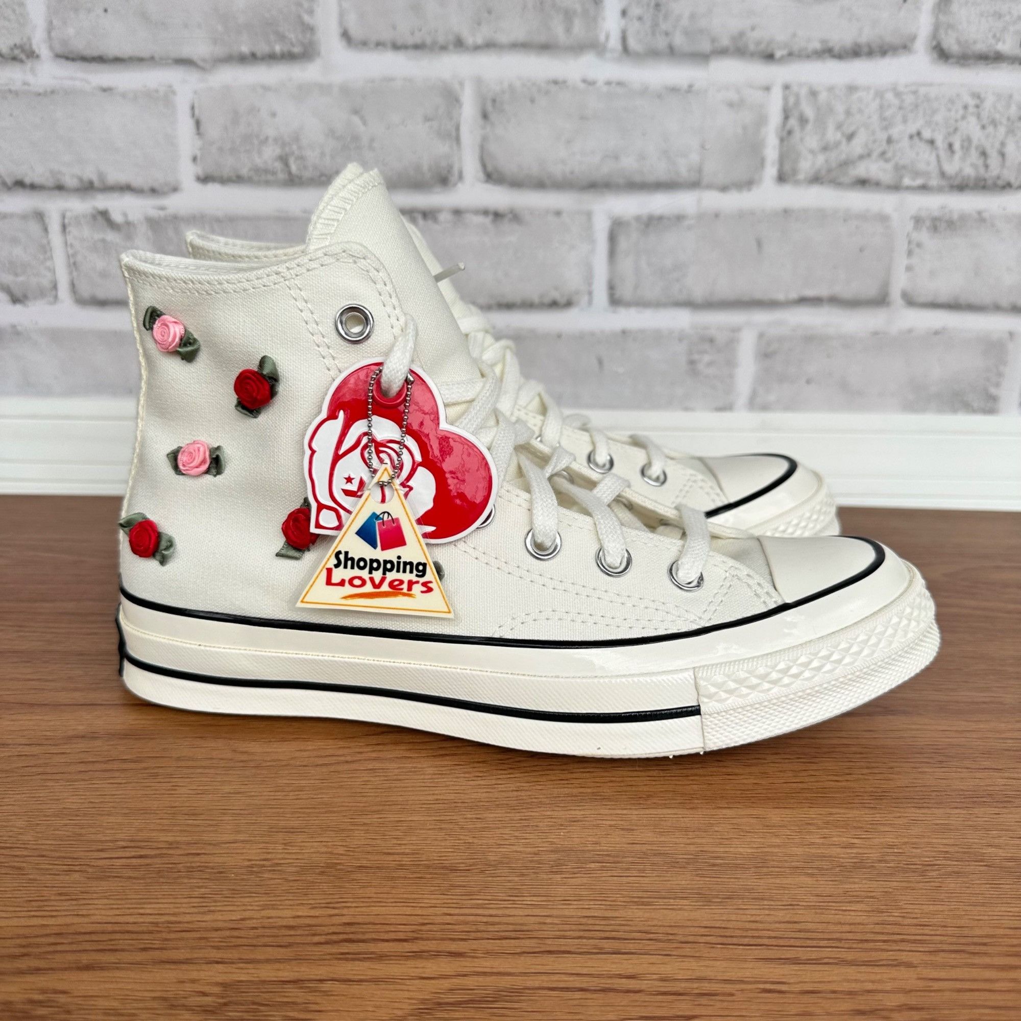 ❤️Converse Chuck 70 Hi Valentine 3D Roses Sz 6 Mens Shoes Heart Sneakers A10637C CONVERSE Chuck 70 Valentine main image 2