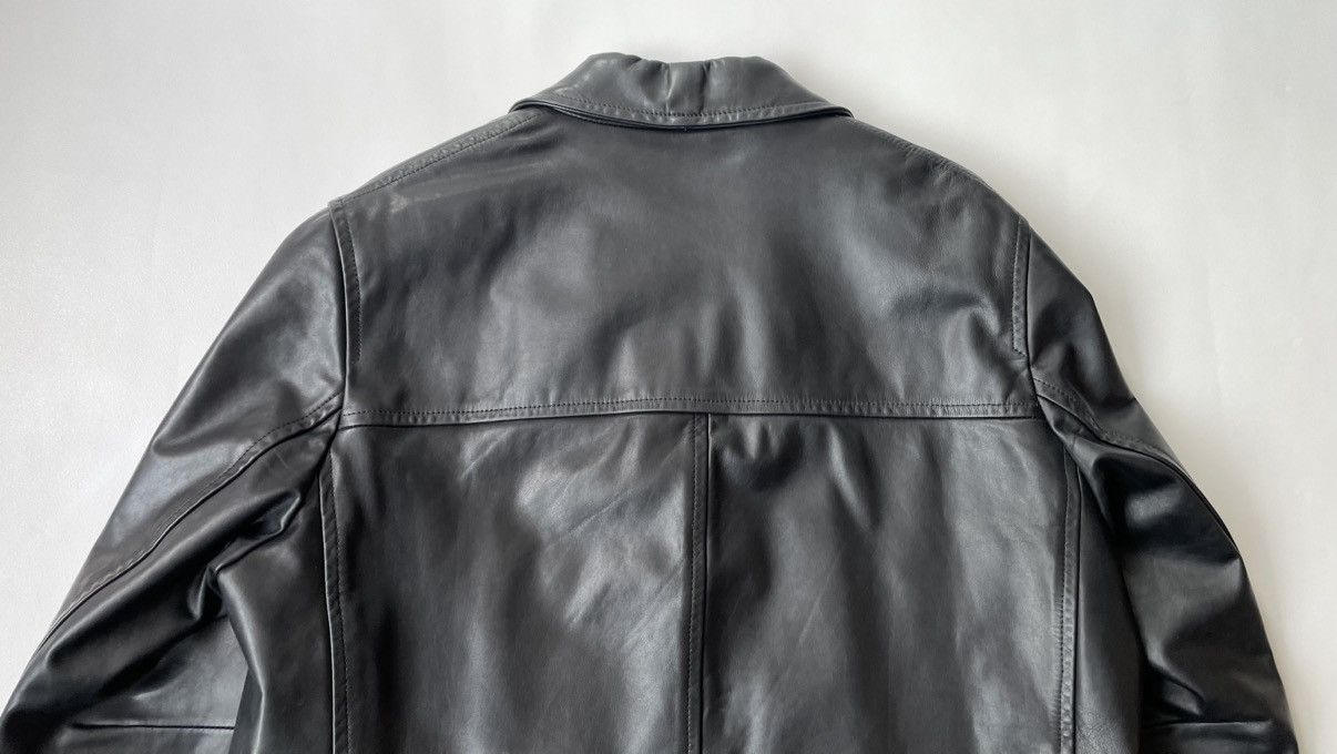 Prada A/W 2000 Black Leather Overcoat Size US XL / EU 56 / 4 - 13 Thumbnail
