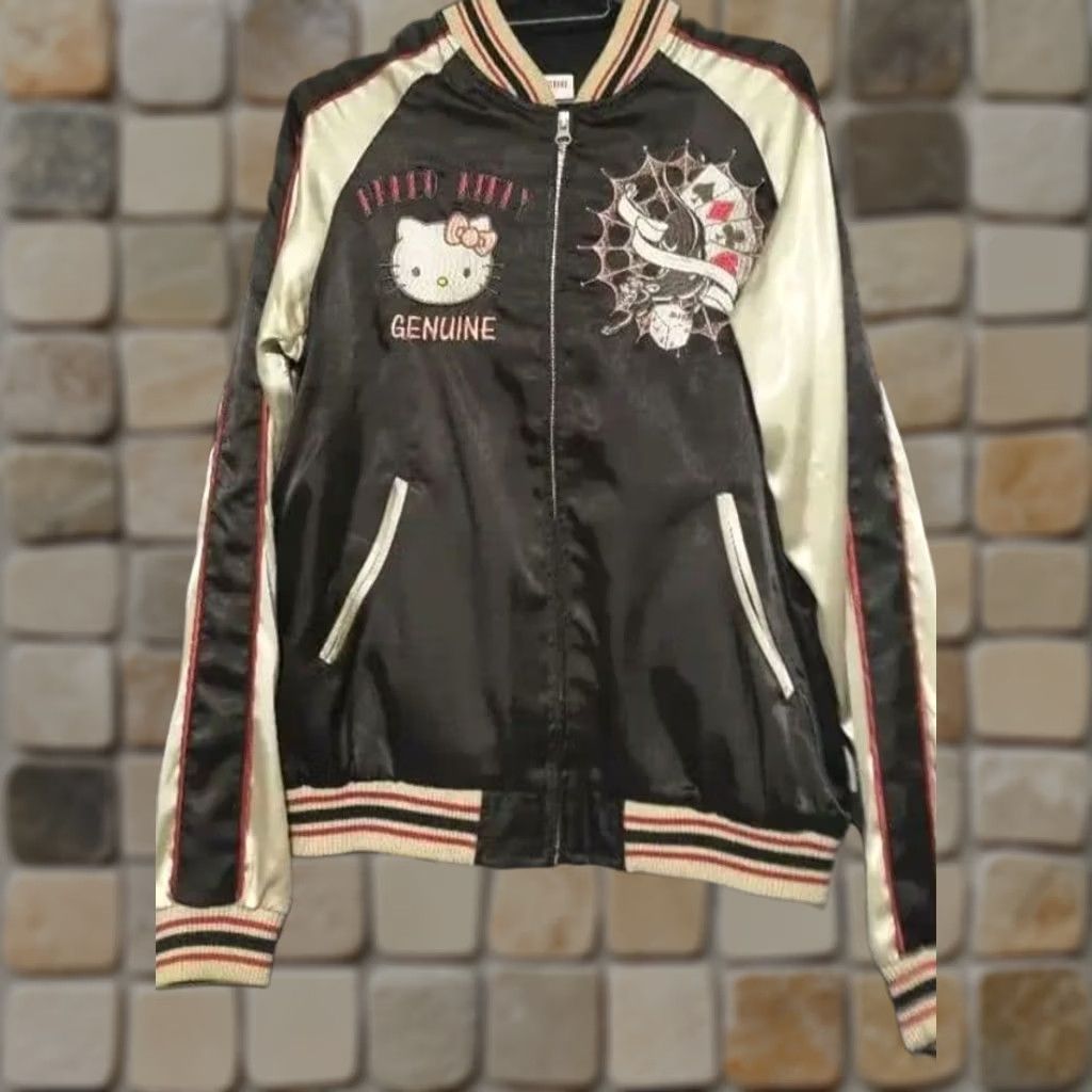 Vintage Sanrio x Switch Planning Hello Kitty Embroidered Sukajan Jacket Japan Size M Size US M / EU 48-50 / 2 - 1 Thumbnail