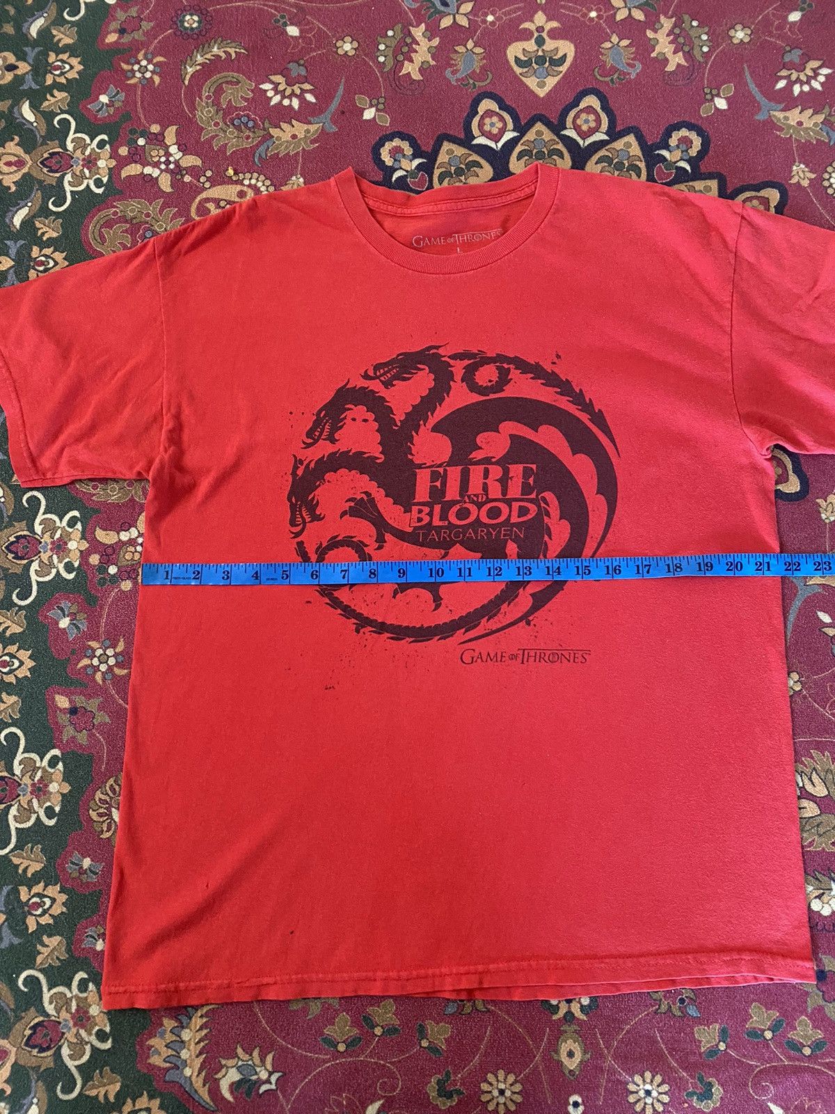 Vintage Game Of Thrones : Fire And Blood Targaryen Size US L / EU 52-54 / 3 - 7 Thumbnail