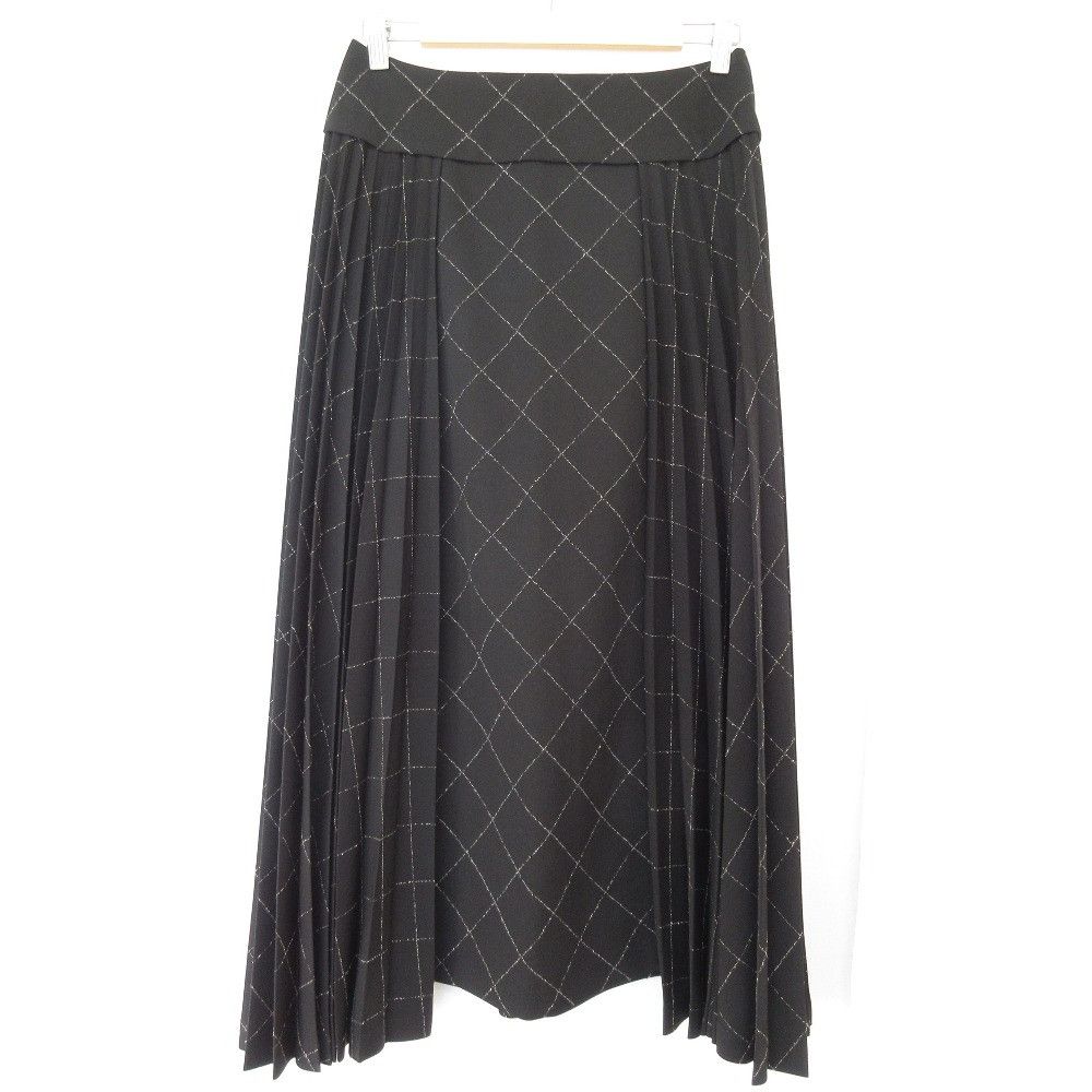 Other Other Hiroko Koshino Check Side Pleats Long Skirt Textile Skirts DUTY FREE for USA Size ONE SIZE - 1 Thumbnail