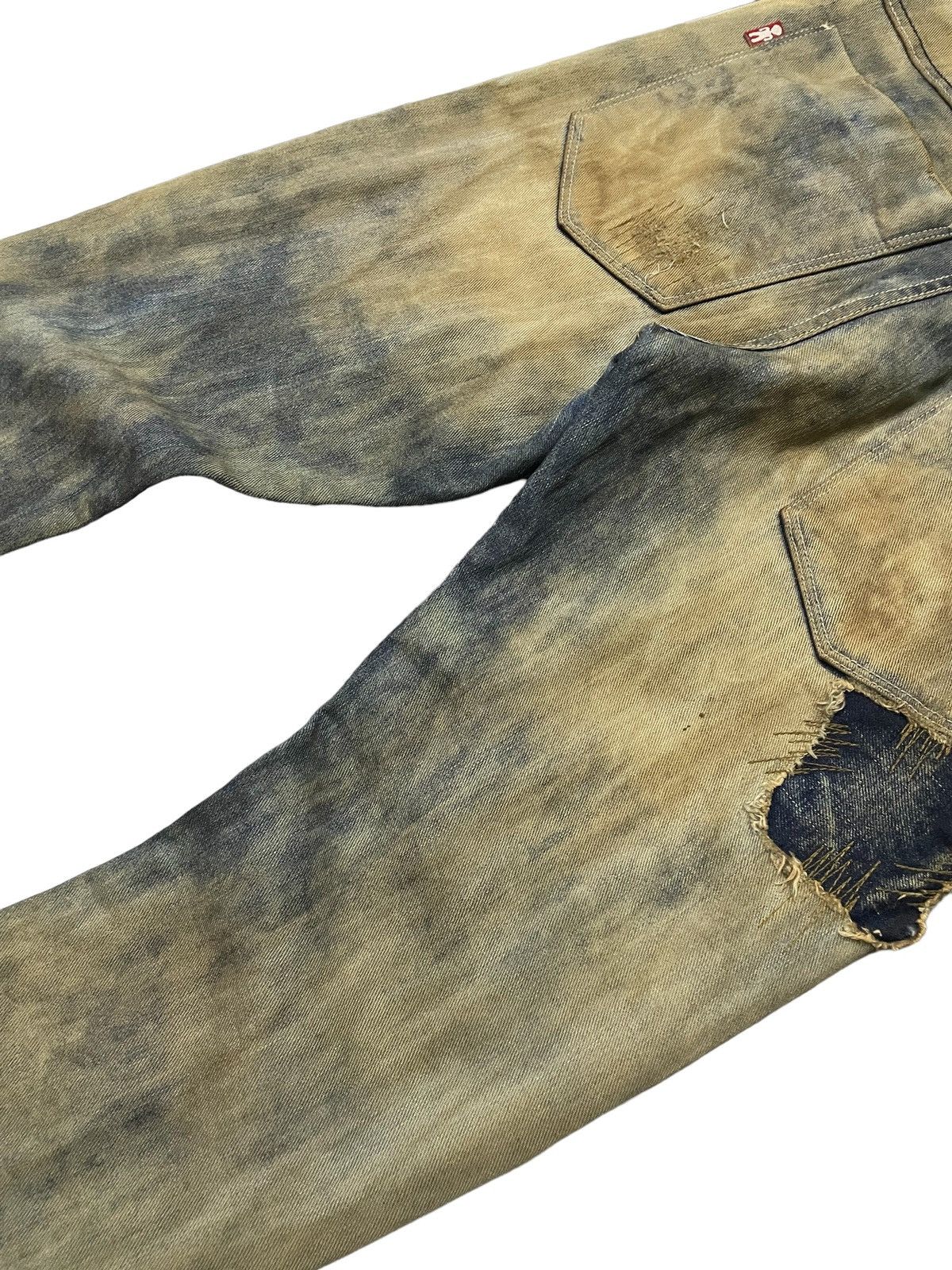 Japanese Brand × semanticdesign Sarada Japan Boro knee Patch Work Mud Wash Crotch Jeans Size US 30 / EU 46 - 13 Thumbnail
