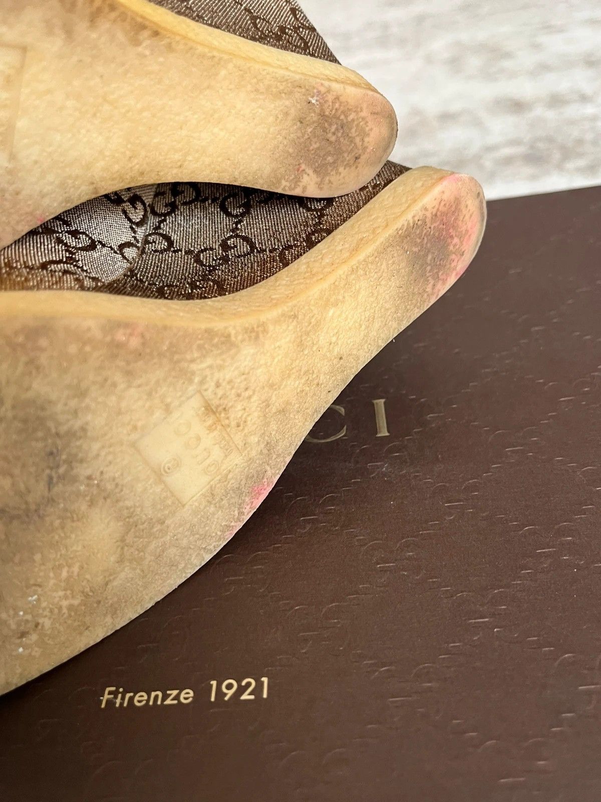 Gucci Gucci Heels Nappa Silk Lurex Barr 2013 Sz 5.5 Monogram Size US 5.5 / IT 35.5 - 13 Thumbnail