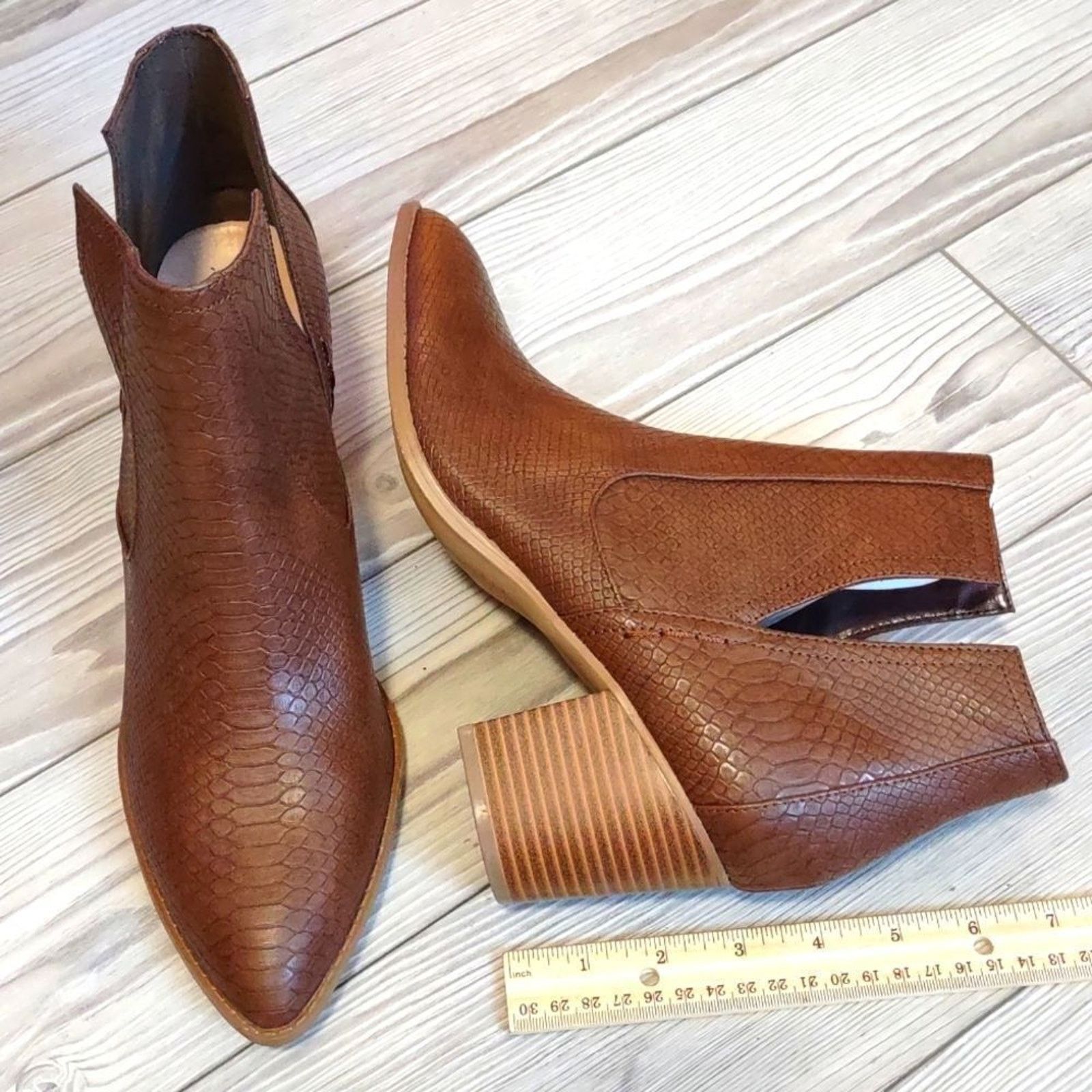 Other (58-2117) ZBY Open Ankle Boots Size 9.5 Size US 9.5 / IT 39.5 - 1 Thumbnail