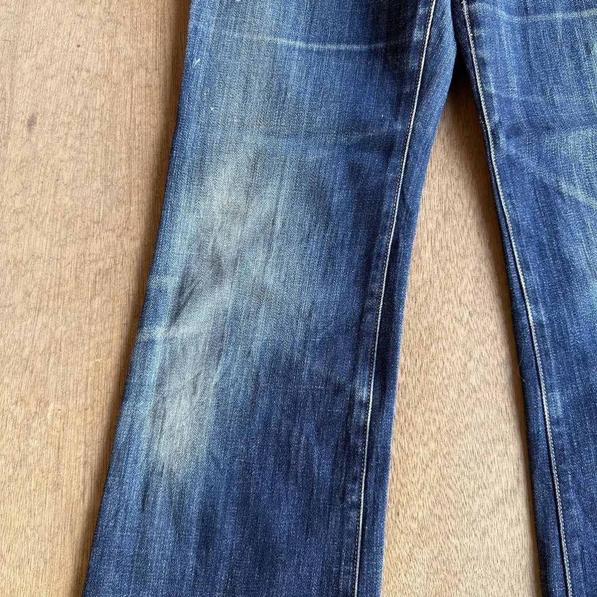 Beauty Beast FLARE/BOOTCUT🔥JAPANESE BRAND UNIQLO JEANS FADED DENIM PANTS Size US 28 / EU 44 - 6 Thumbnail