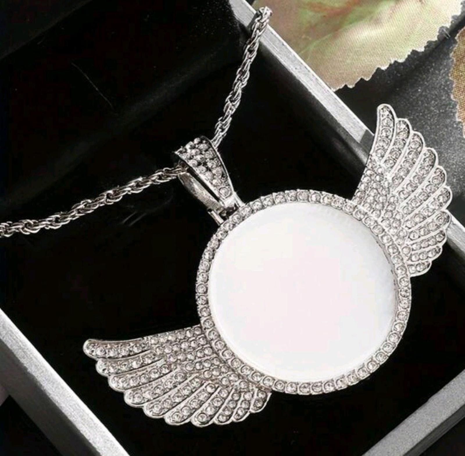 Other Love One (Angel Wings)-(Dead Homies)-(Chain)-(Silver)-$33 Size ONE SIZE - 2 Thumbnail
