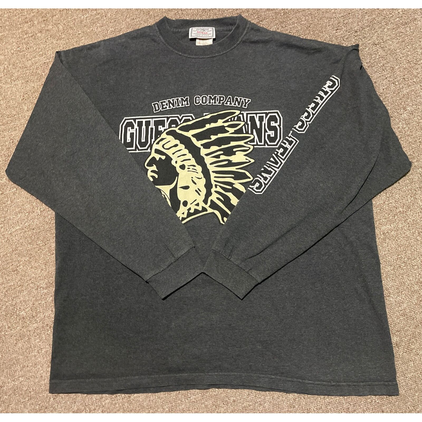 Guess Vintage 90s 2XL XXL Guess Jeans Native Indian Spellout Long Size US XXL / EU 58 / 5 - 8 Thumbnail