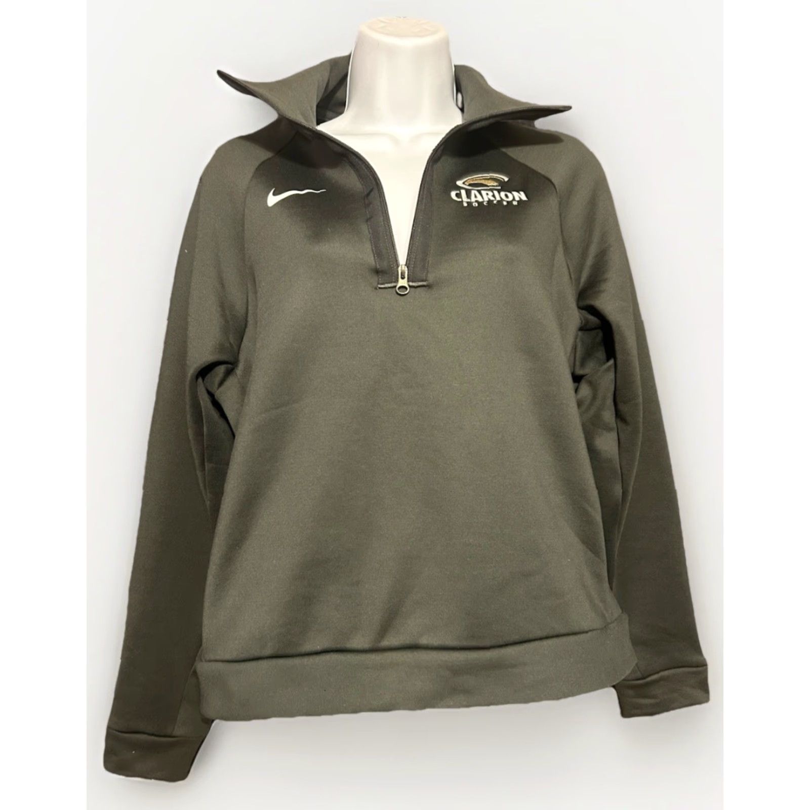 Nike Nike Clarion University Soccer 1/4 Zip Dark Gray Pullover Jacket Women Small Size S / US 4 / IT 40 - 6 Thumbnail