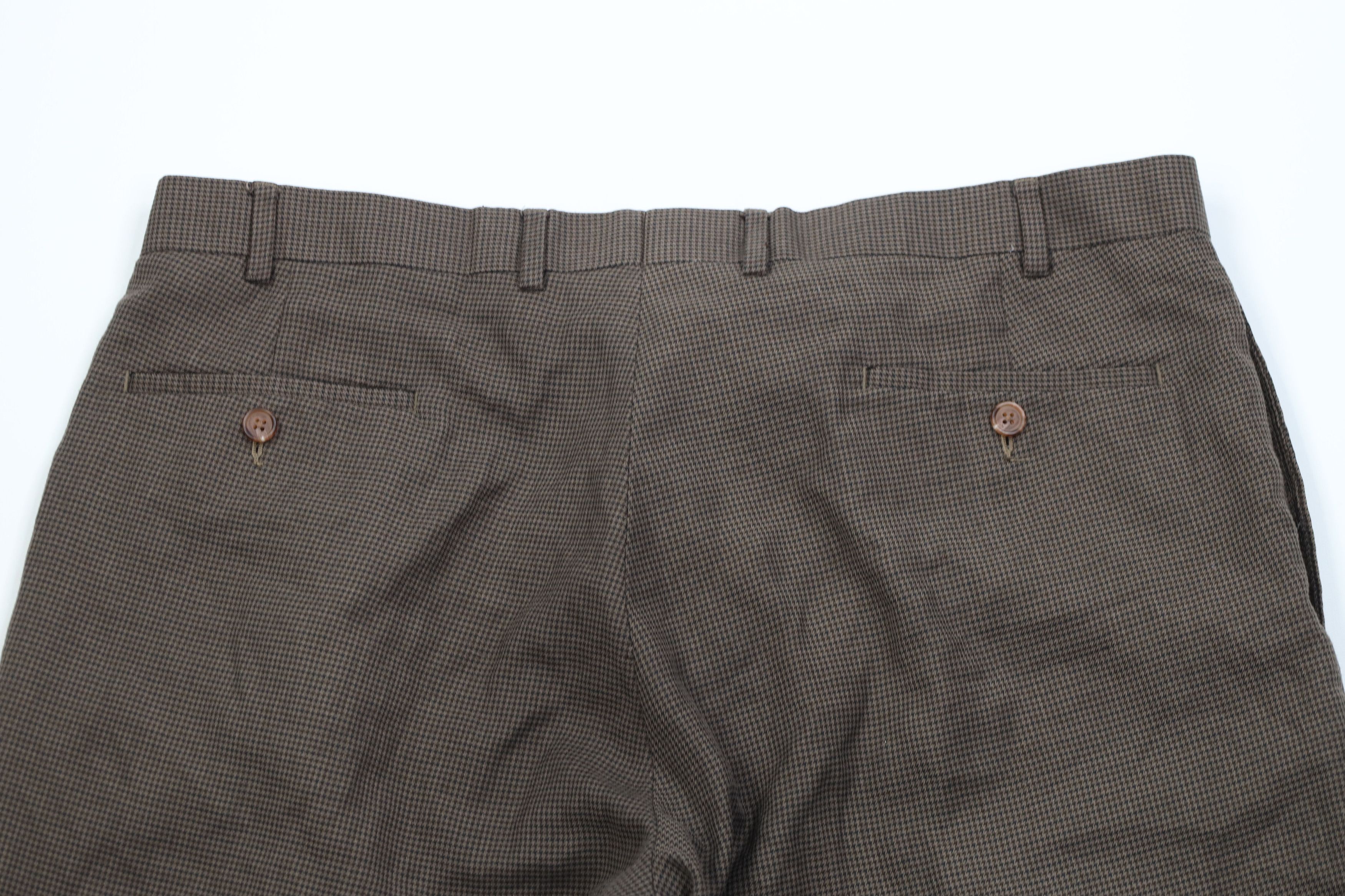 Ralph Lauren Vintage Ralph Lauren Gabardine Houndstooth Wide Leg Pants Size US 40 / EU 56 - 12 Thumbnail