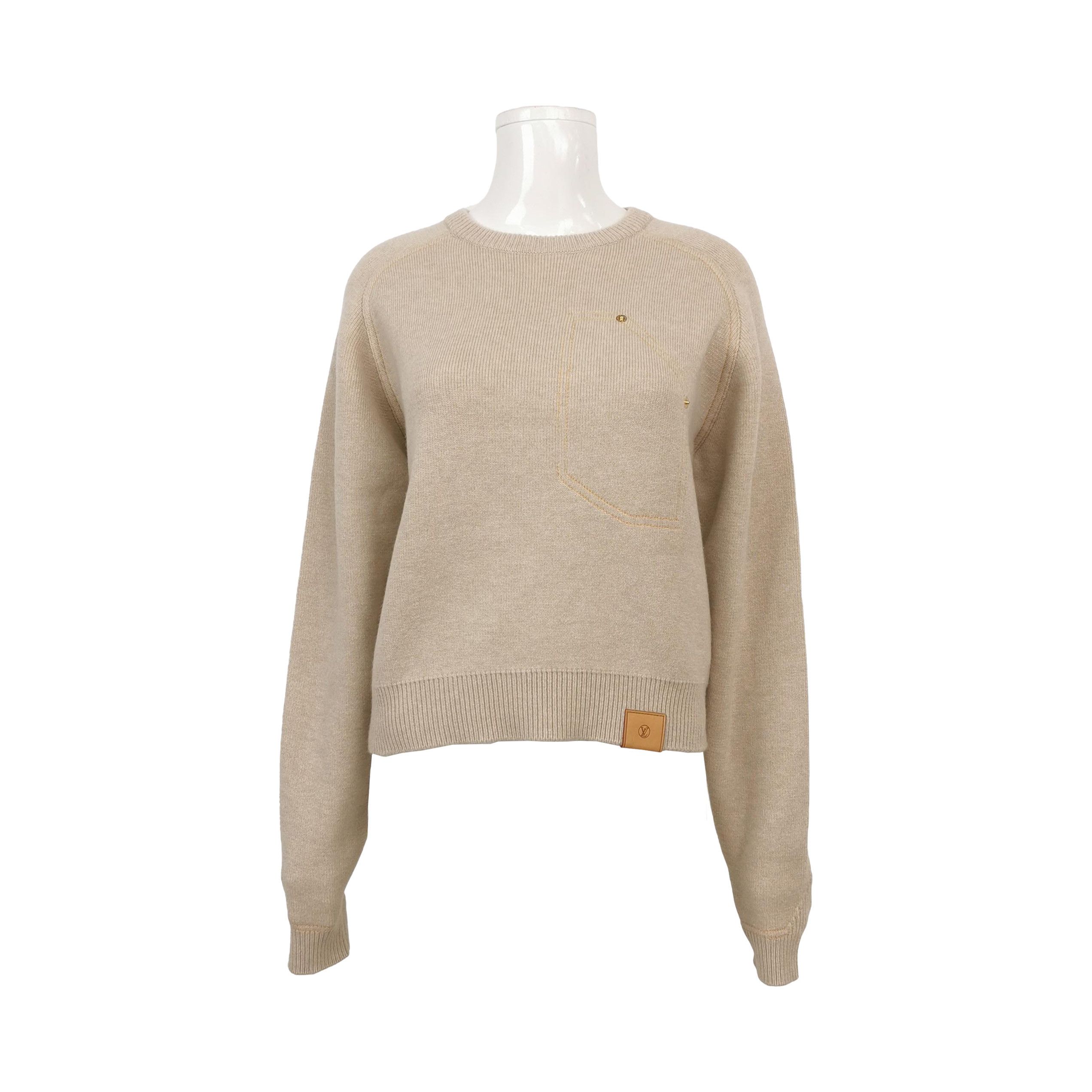 Louis Vuitton Louis Vuitton Wool Blend Leather Patch Sweater XS Size XS / US 0-2 / IT 36-38 - 1 Thumbnail