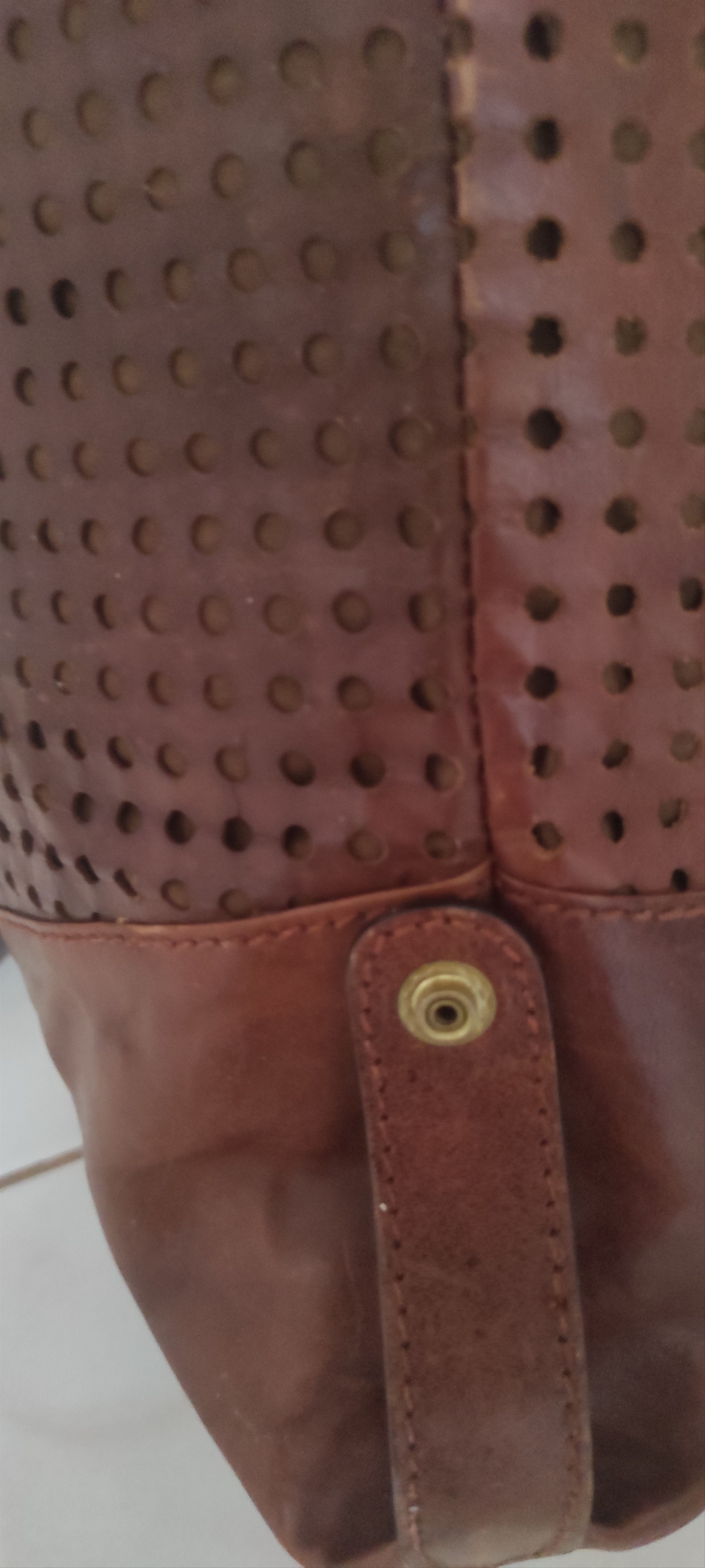 Etienne Aigner Etienne Aigner 70s Woven Leather Top Handle Travel Bag Size ONE SIZE - 10 Thumbnail