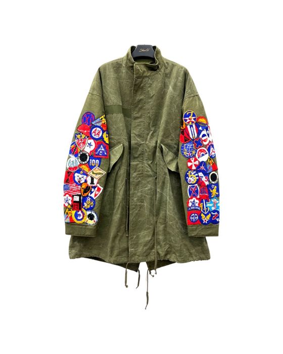 Readymade cut hot sale fishtail parka