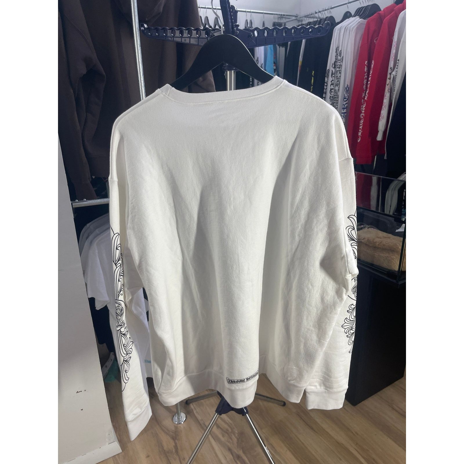 Chrome Hearts Chrome Hearts LOVE YOU Letter Sweatshirt White Size US XL / EU 56 / 4 - 2 Thumbnail