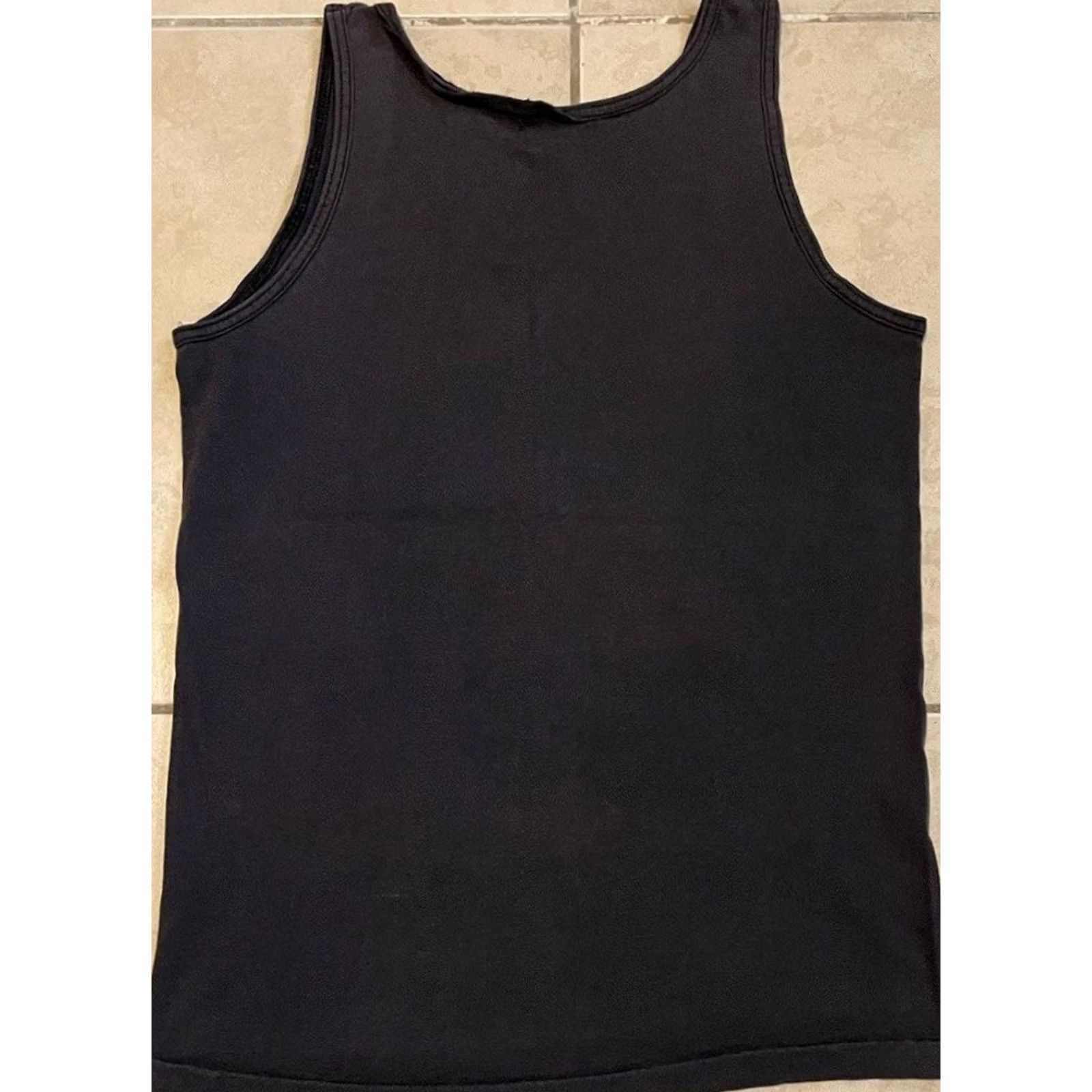 Bugle Boy VINTAGE Bugle Boy Tank Top M Black 100% Cotton Graphic Tee Beach Water Vaporwave Surf Skate Quiksilver OP Grunge 90s 80s Mens Size US M / EU 48-50 / 2 - 6 Thumbnail