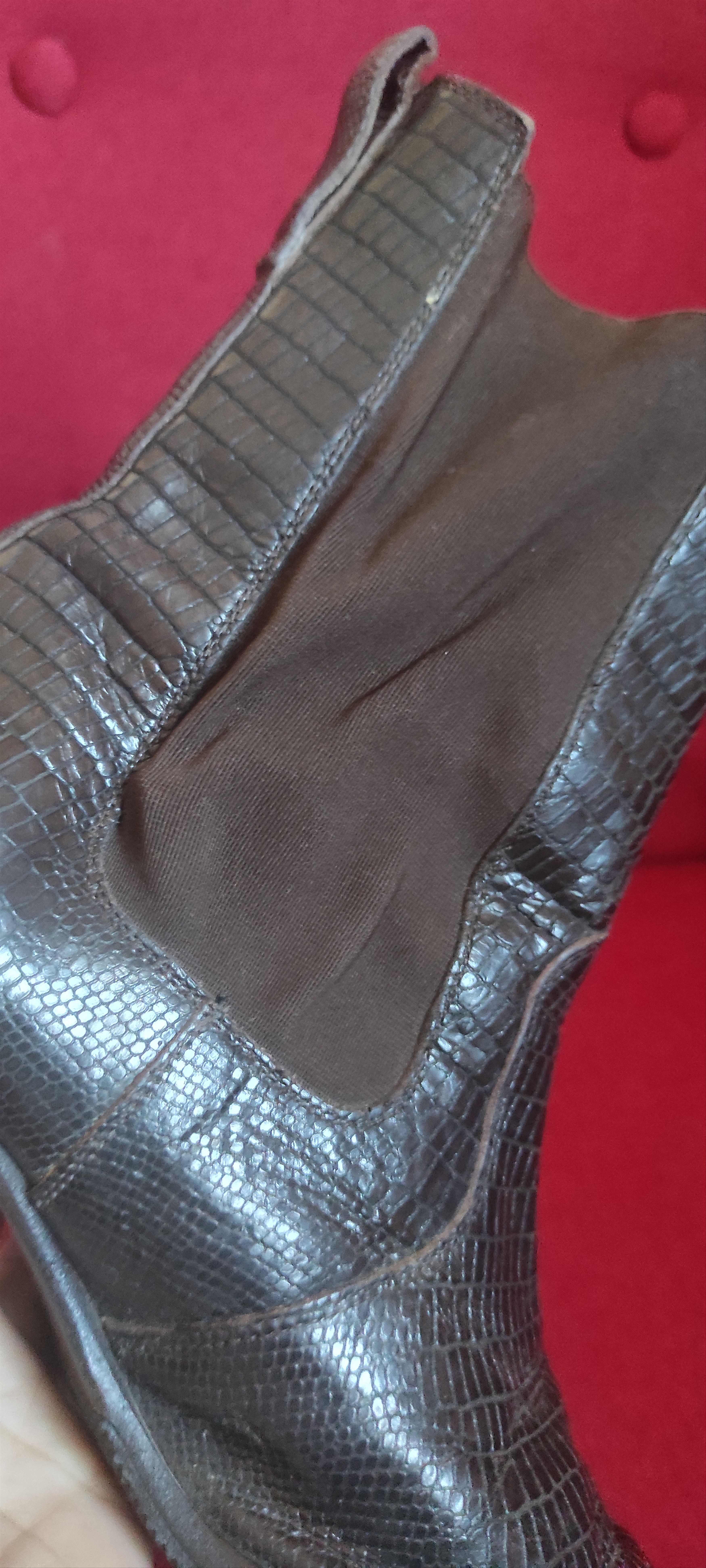 Heschung Heschung Ankle Leather Snake Python Boots Size US 6 / IT 36 - 7 Thumbnail