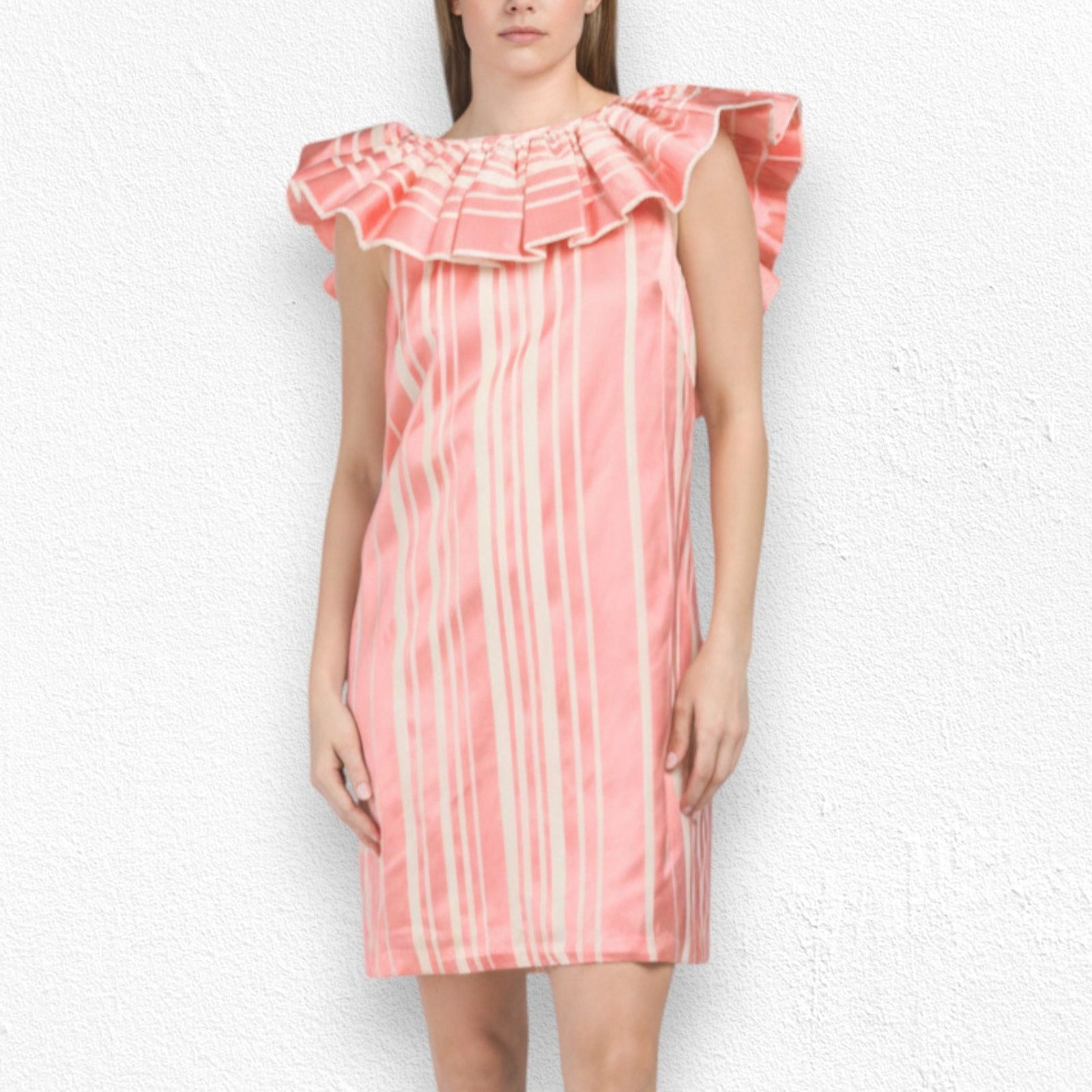 pink and red one shoulder dress Pink and Red One Shoulder Dress main image 0