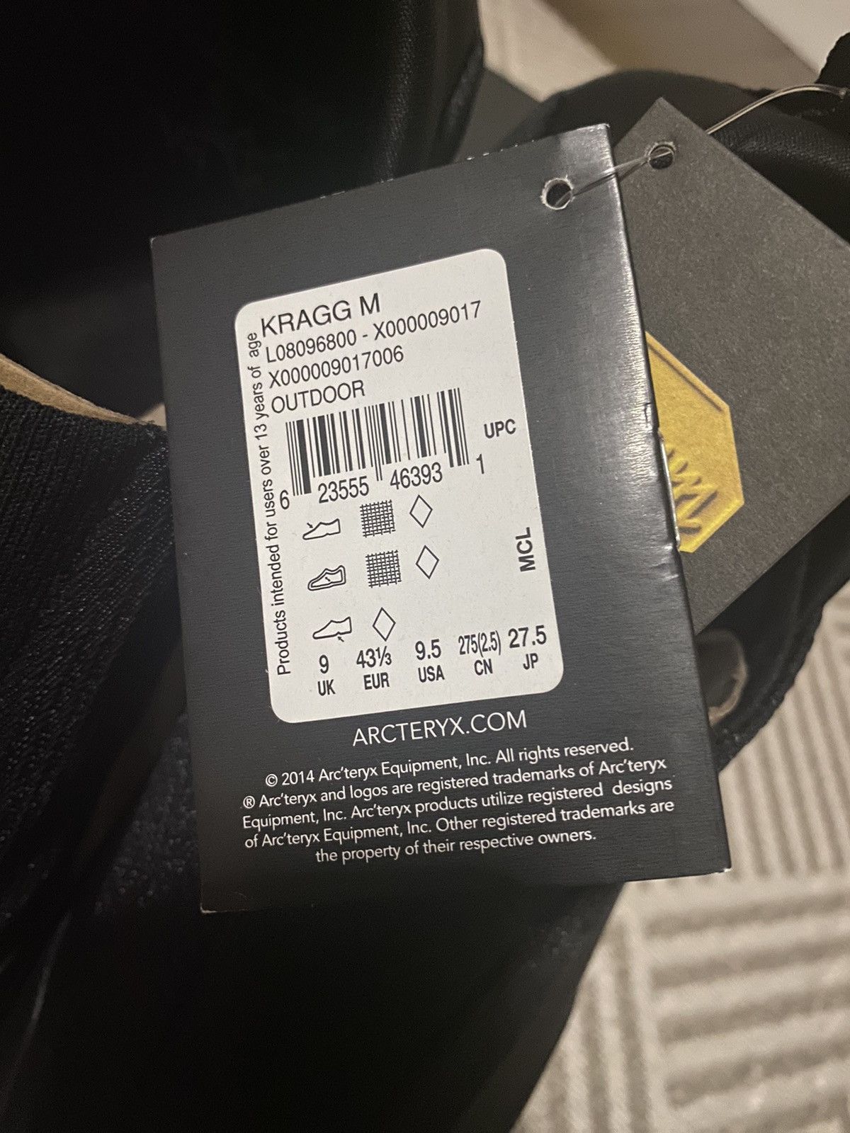 Arc'teryx Arc’teryx Kragg Men Black Size US 9.5 / EU 42-43 - 5 Thumbnail