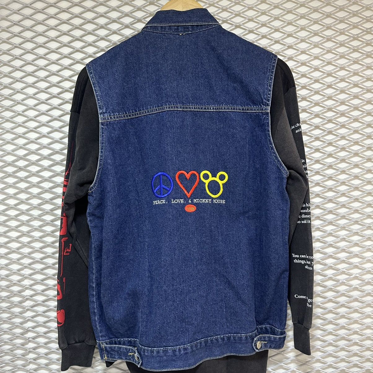 Mickey Mouse 90's Vintage "Mickey Unlimited Disney" Peace,Love,Mouse Sign Size US M / EU 48-50 / 2 - 1 Thumbnail