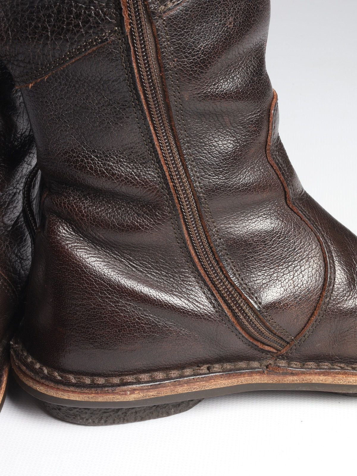 Trippen Trippen Brown Leather Avantgarde Hi Boots Shoes Belt Hard Size US 8 / IT 38 - 12 Thumbnail
