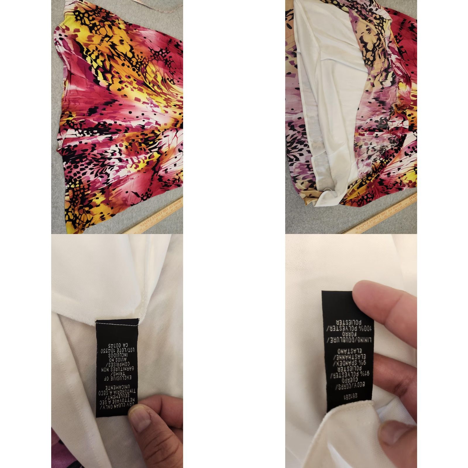 Vintage JS Boutique Dress Womens 10 Beaded Straps Pink Yellow Maxi Evening Formal Gown Size L / US 10 / IT 46 - 10 Thumbnail