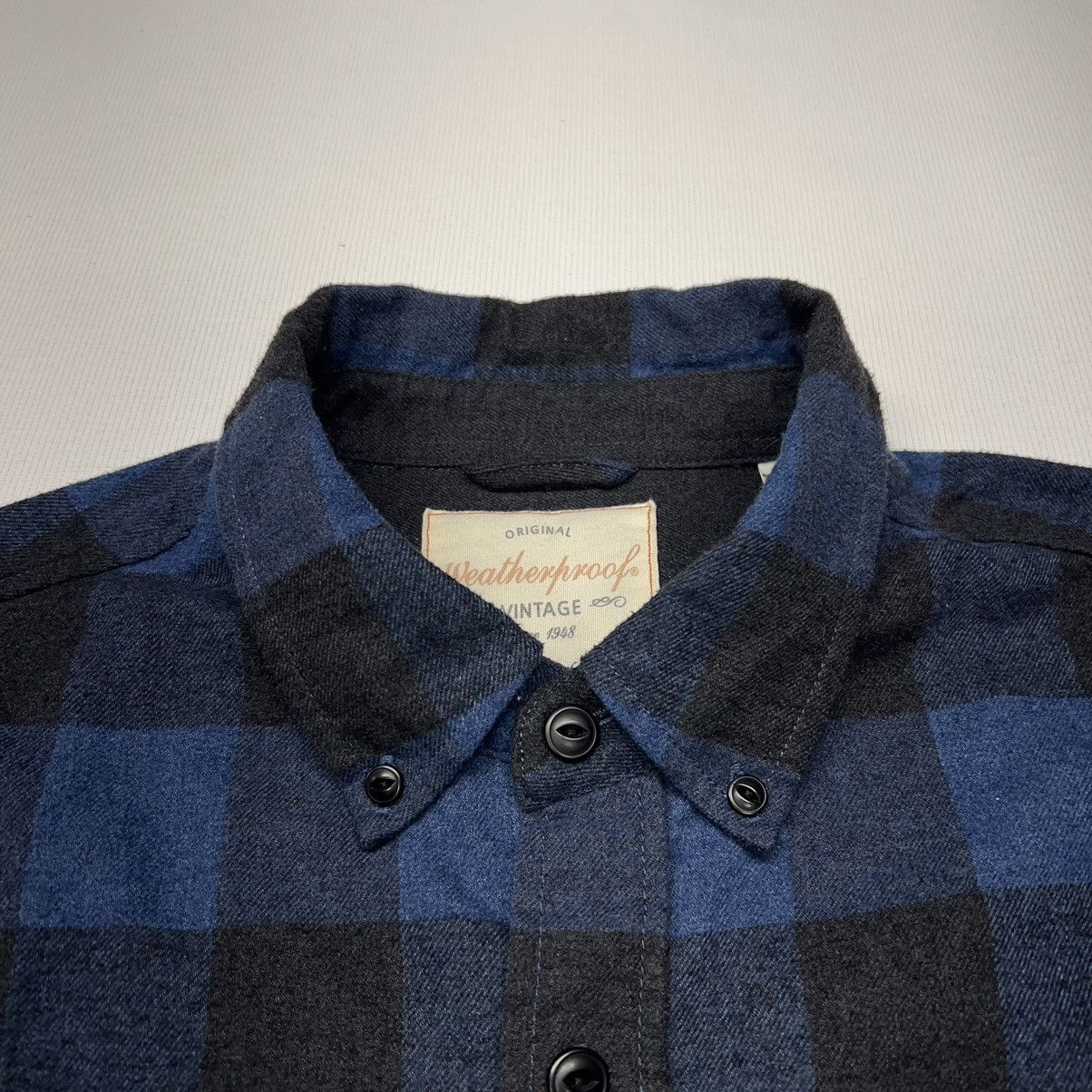 Weatherproof Weatherproof Flannel Shirt Blue Plaid Button Outdoor Pocket Size US L / EU 52-54 / 3 - 3 Thumbnail