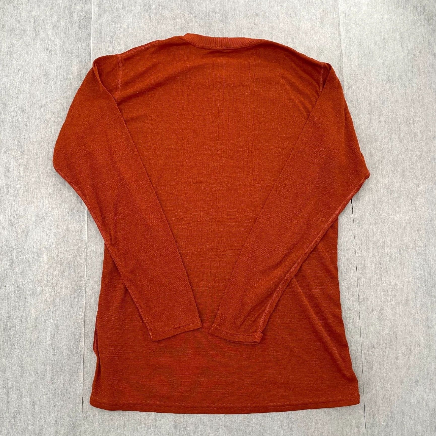 Patagonia Vintage Patagonia Shirt Adult Large Orange Capilene Long Sleeve Pullover Logo Mens L Size US L / EU 52-54 / 3 - 2 Thumbnail