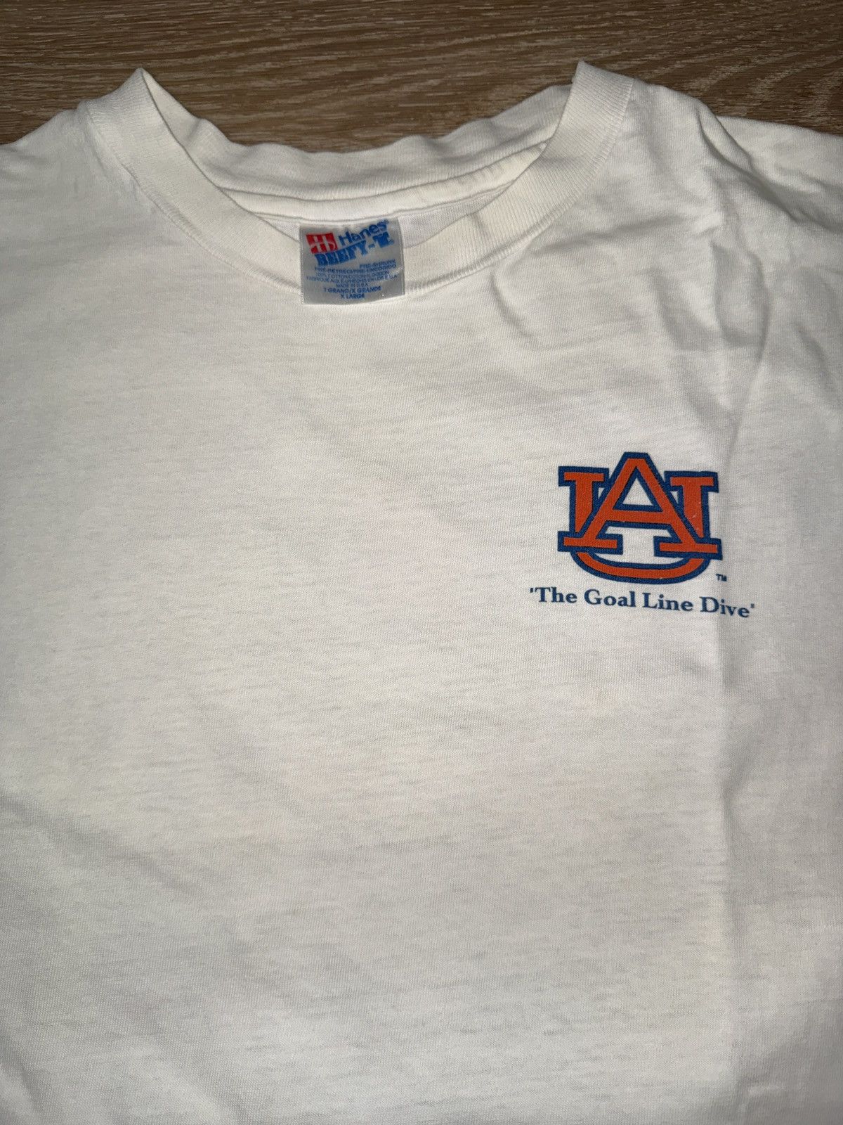 Hanes Vintage Auburn Tigers Goal Line Dive Bo Jackson Photo Shirt Size US XL / EU 56 / 4 - 3 Thumbnail
